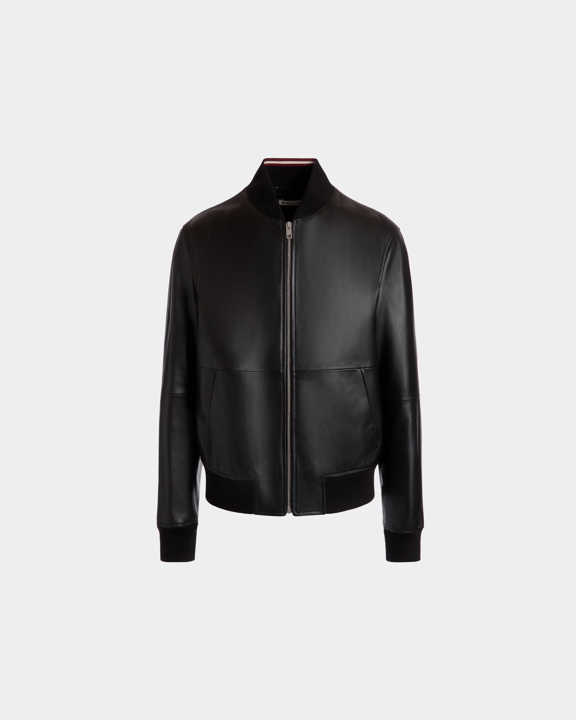 Bomberjacke Aus Leder In Schwarz - Herren - Bally - 01