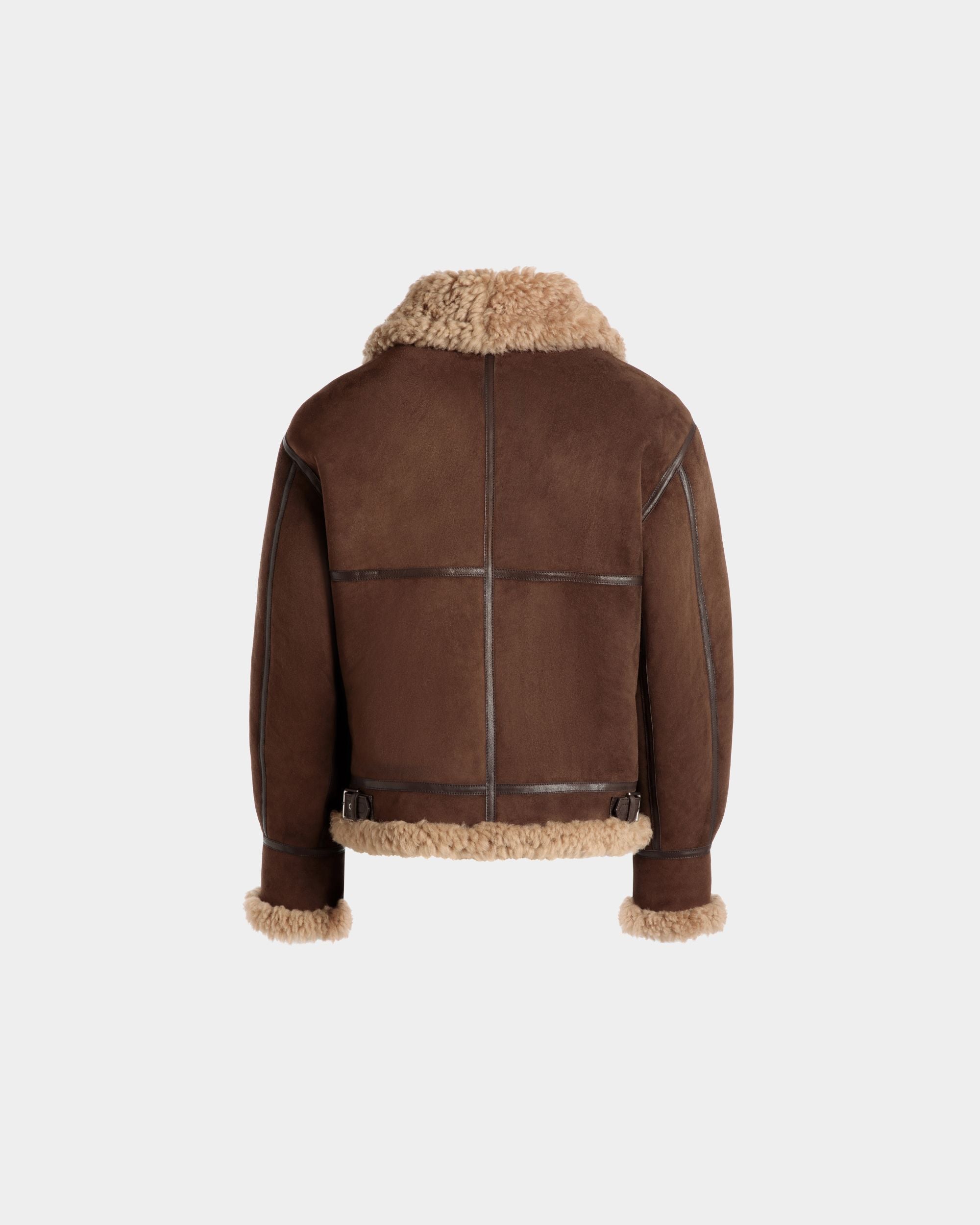 Fliegerjacke Aus Lammfell In Braun Und Beige - Herren - Bally - 07