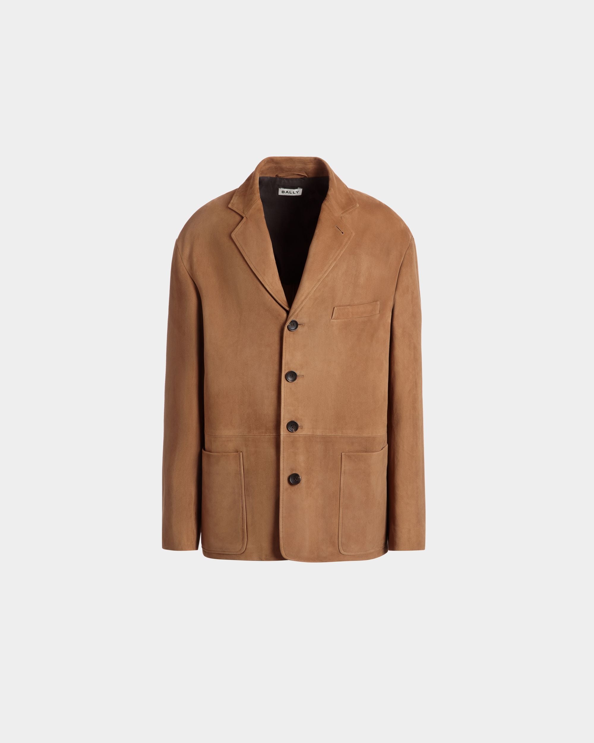 Blazer Aus Braunem Veloursleder - Herren - Bally - 01