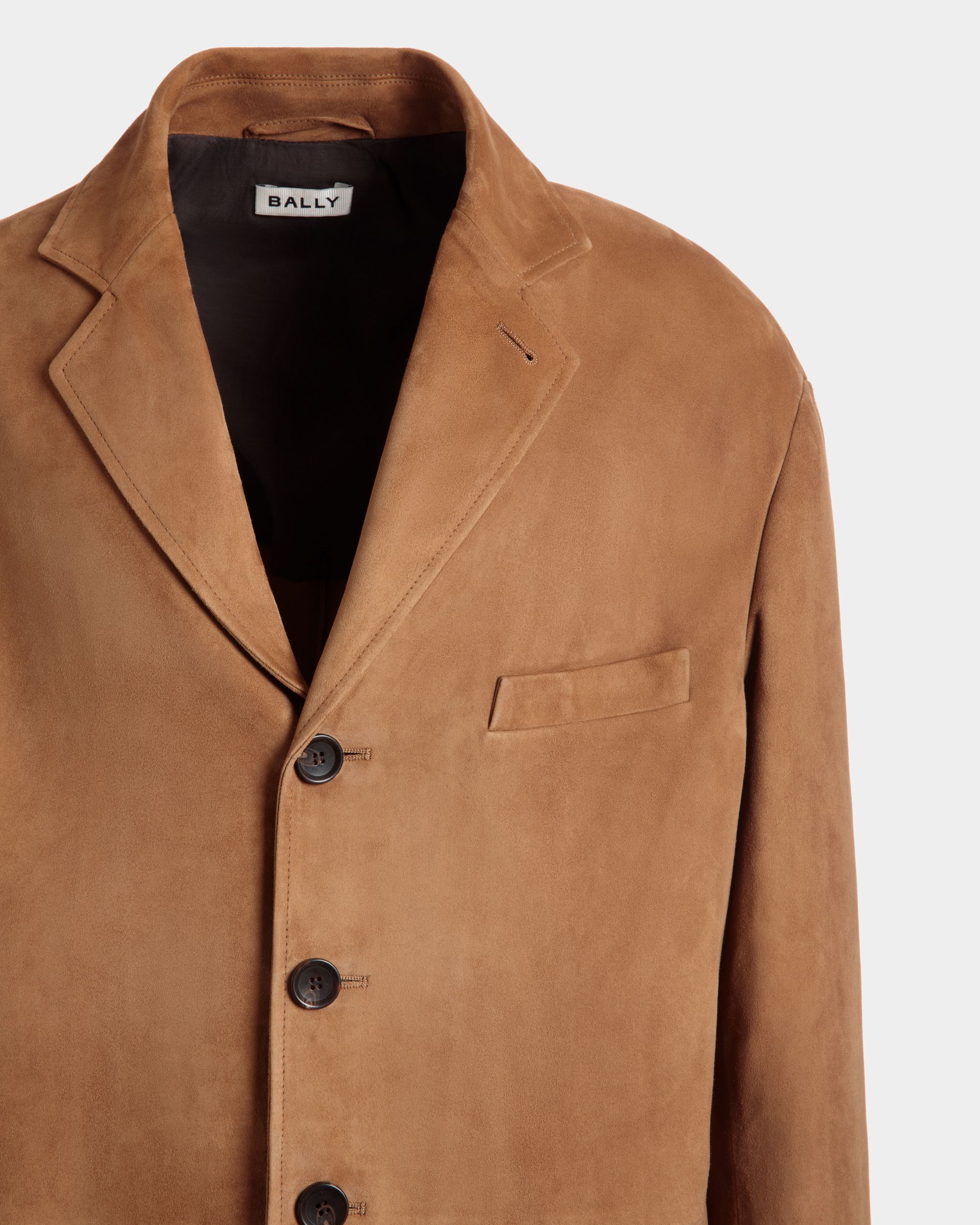 Blazer Aus Braunem Veloursleder - Herren - Bally - 02