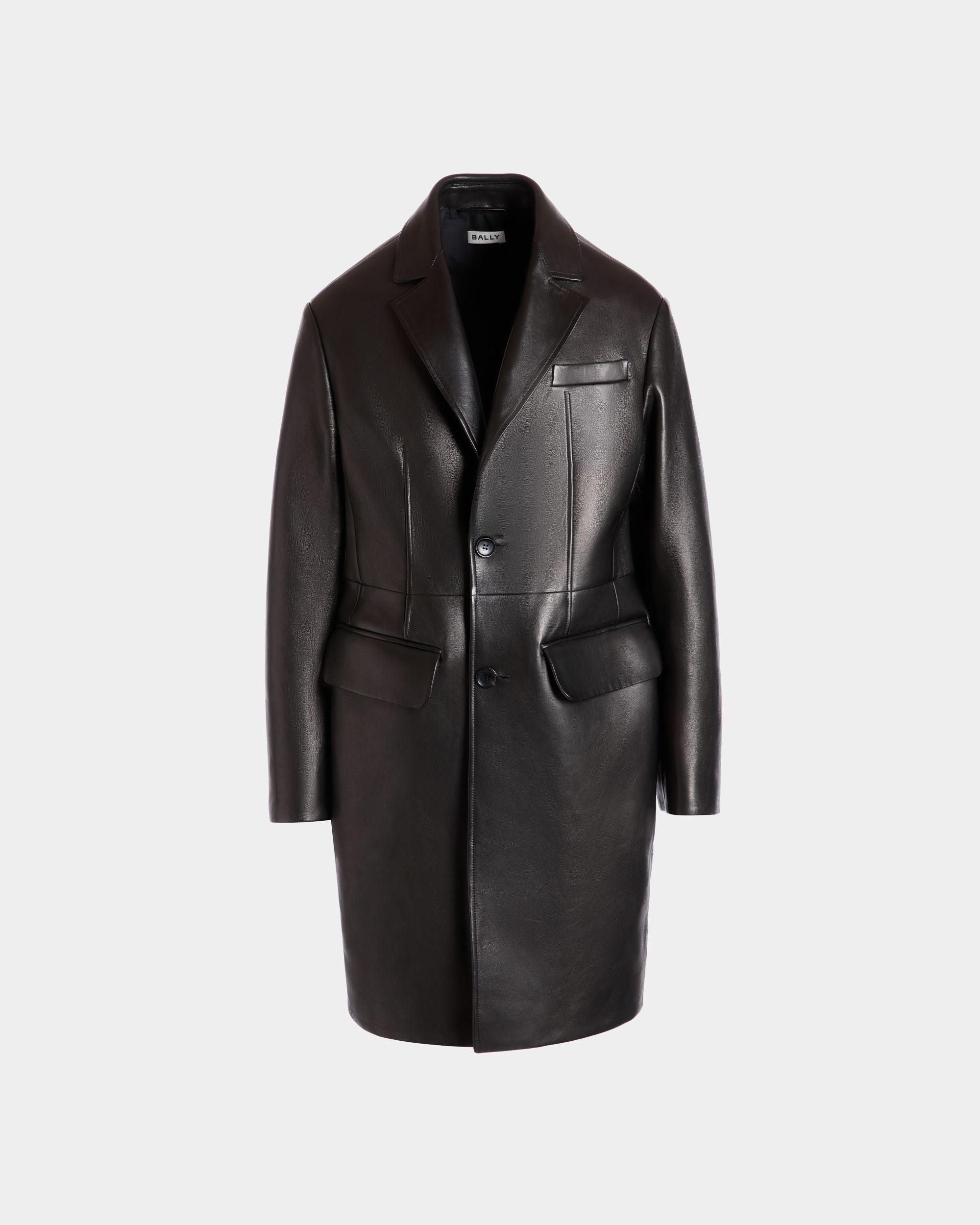 Mantel Aus Leder In Schwarz - Herren - Bally - 01