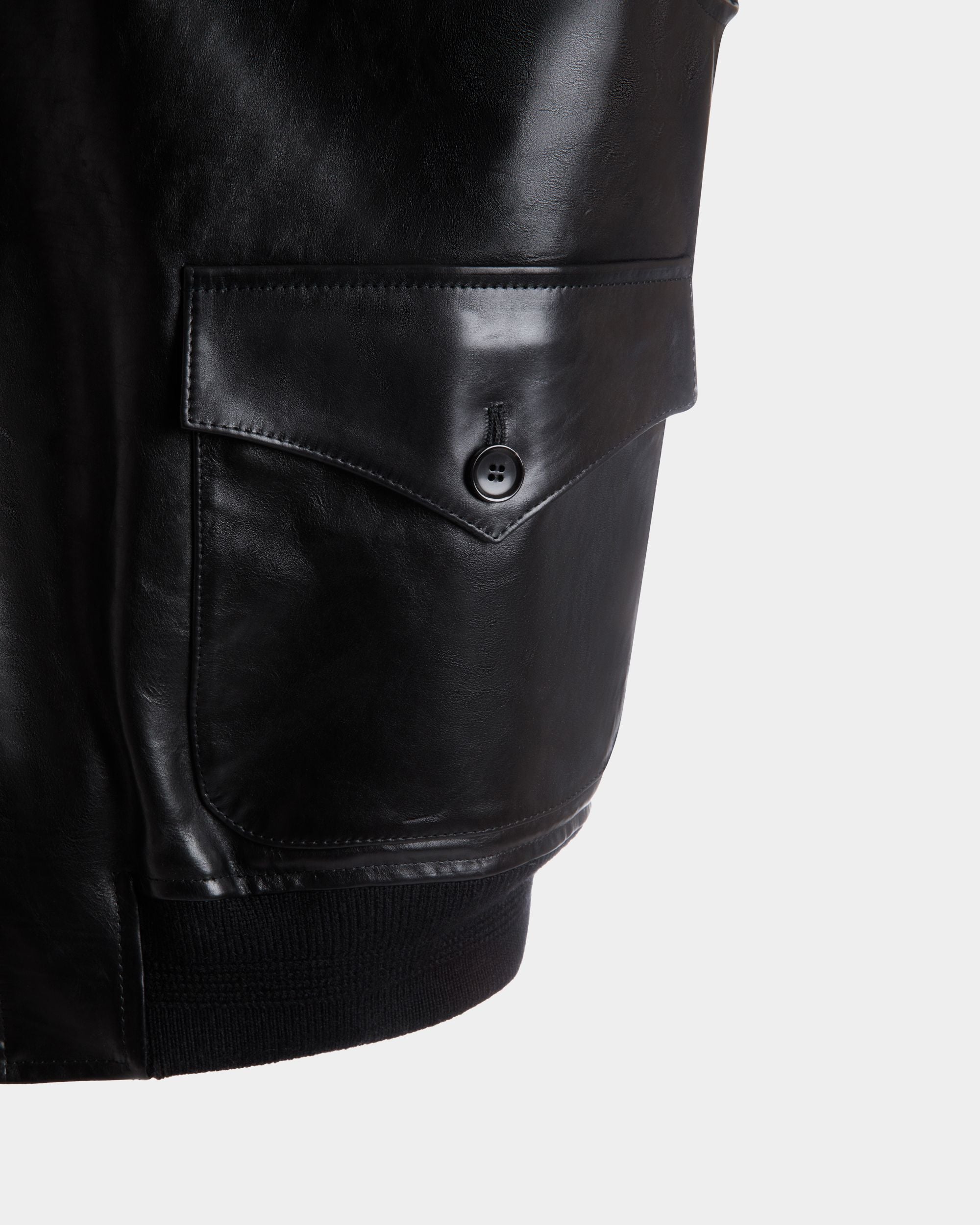 Weste Aus Leder In Schwarz - Herren - Bally - 02