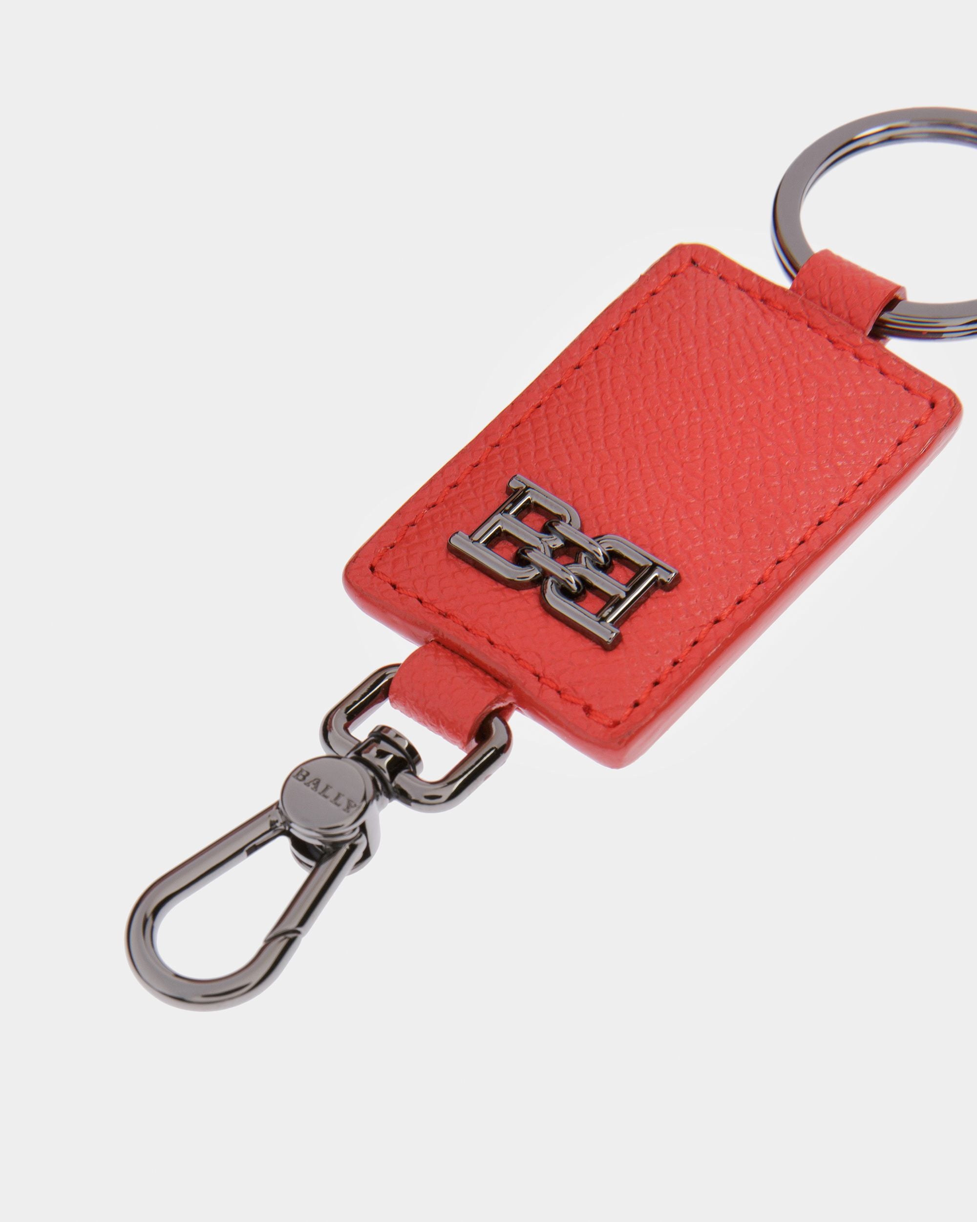 Bhary Schlüsselanhänger Aus Leder Mit B-Chain-Detail In Orange - Herren - Bally - 03