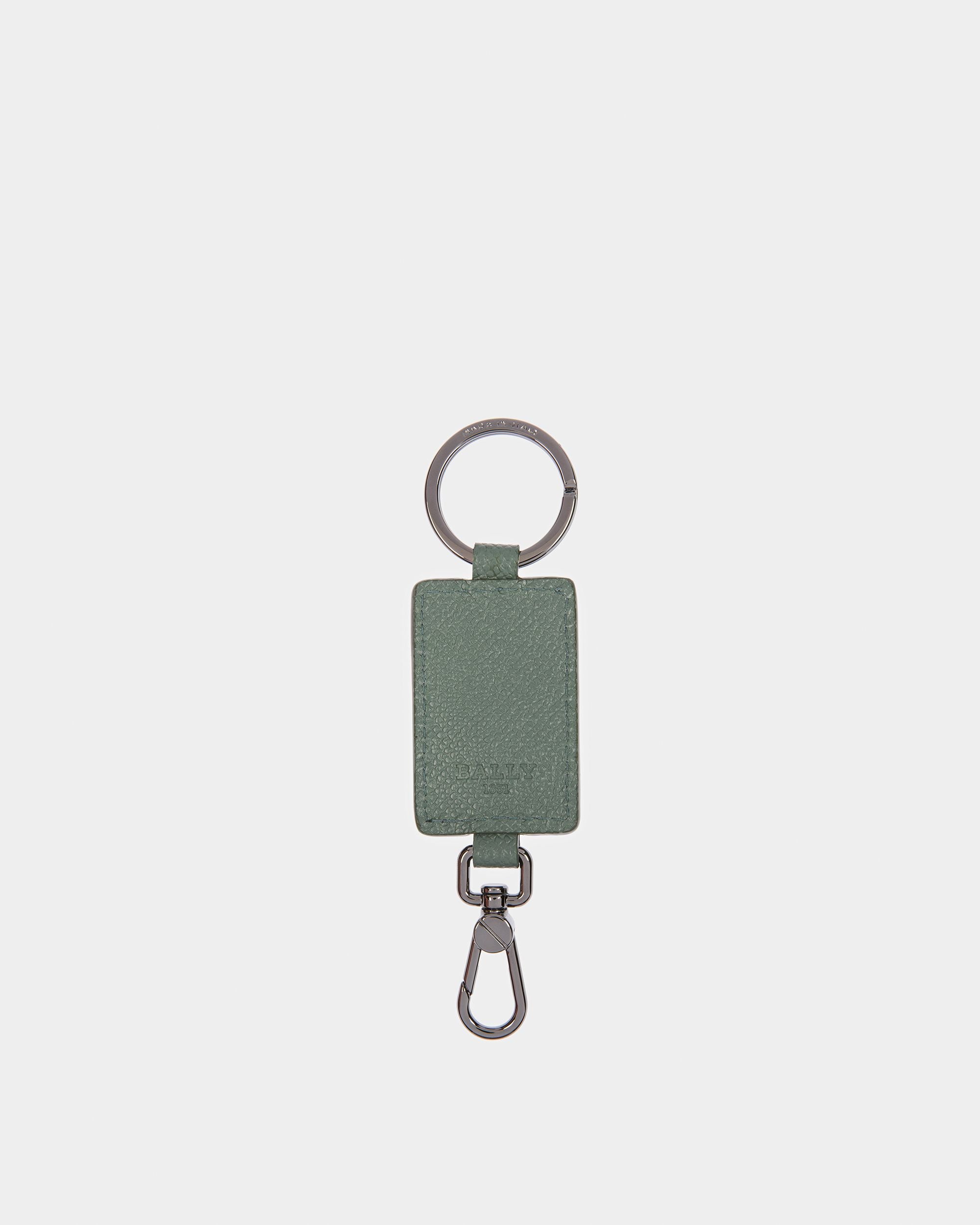 Bhary Schlüsselanhänger Aus Leder Mit B-Chain-Detail In Salbei - Herren - Bally - 02