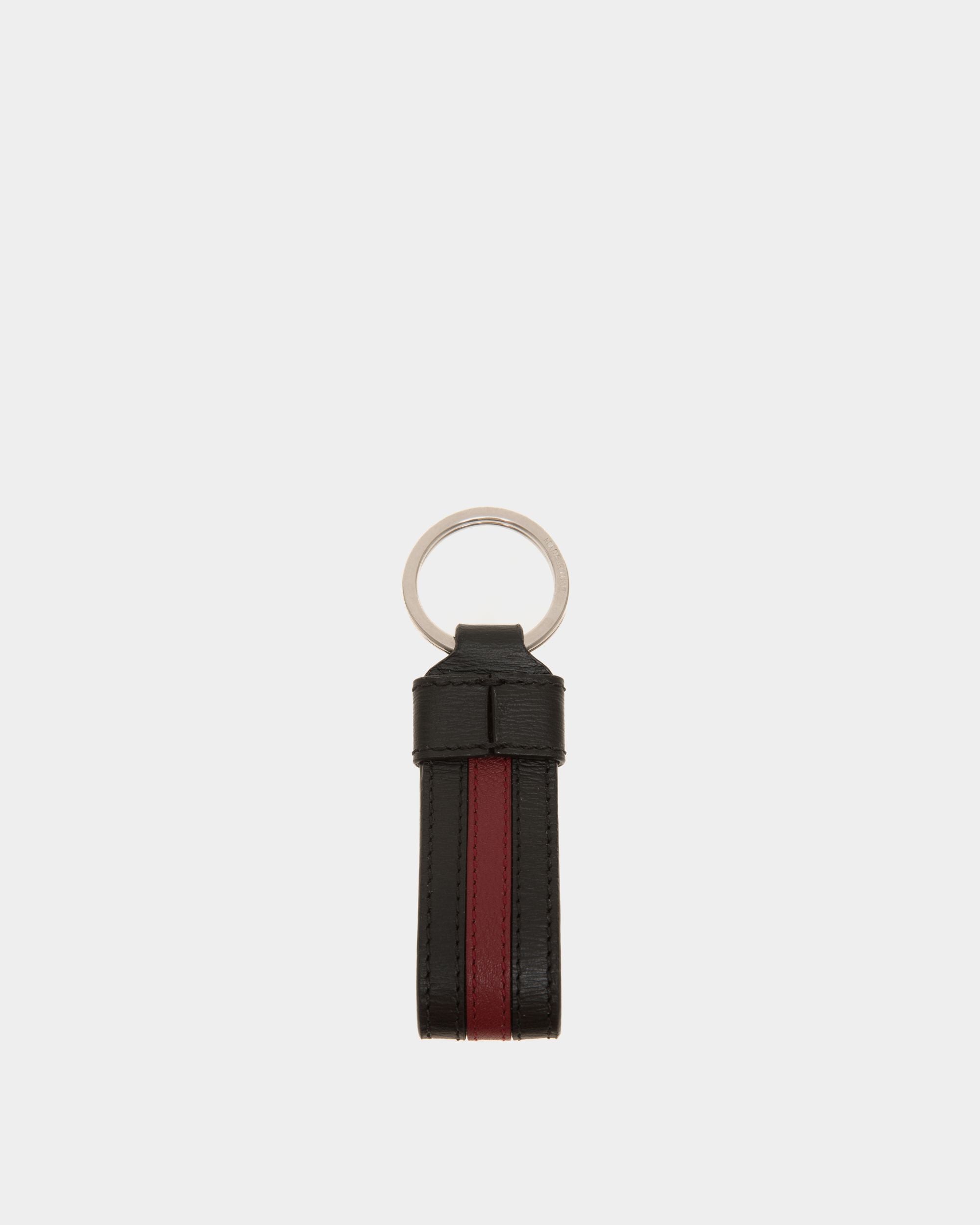 Ribbon Keychains In Black Leather - Herren - Bally - 02