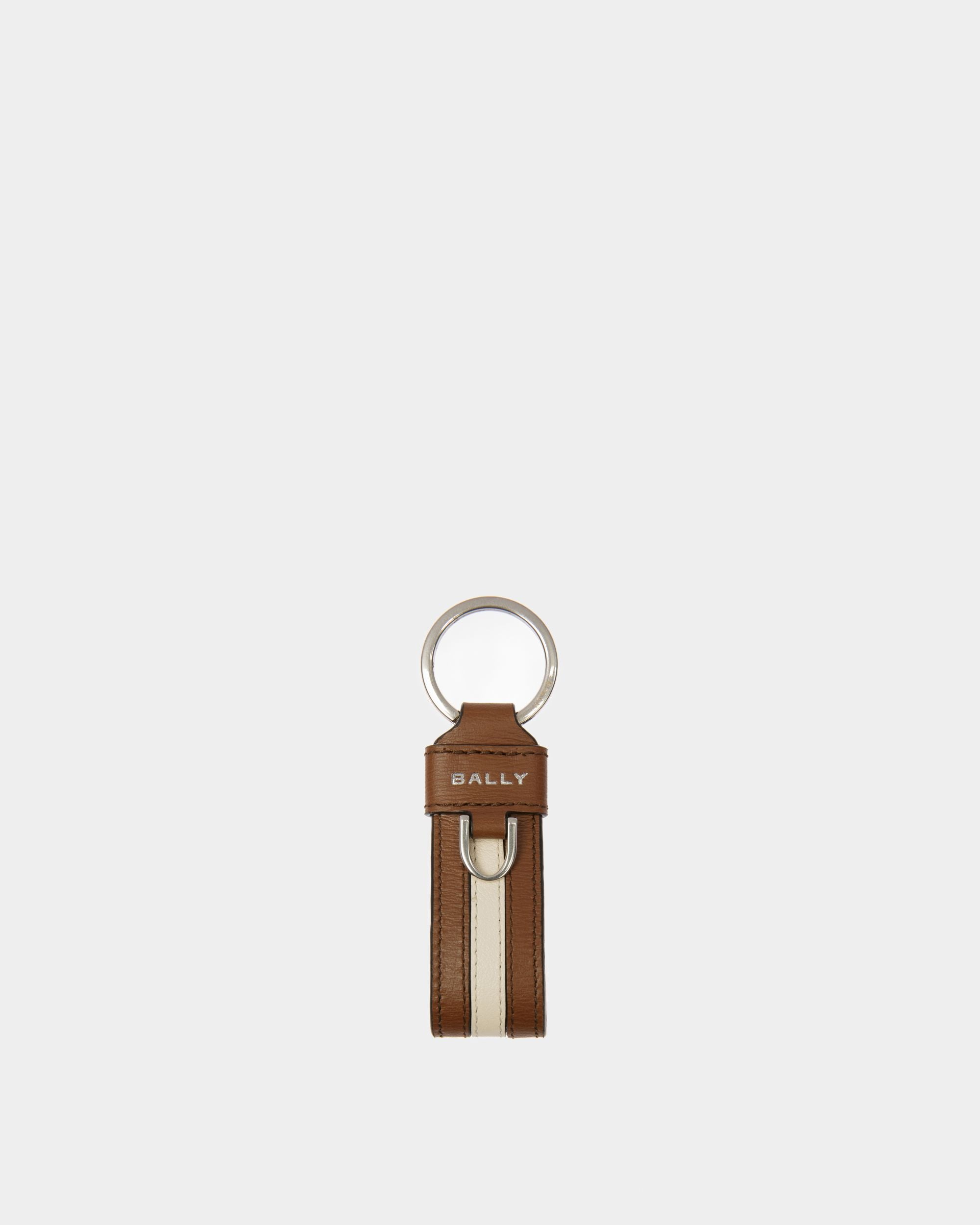 Ribbon Schlüsselanhänger Aus Braunem Leder - Herren - Bally - 01