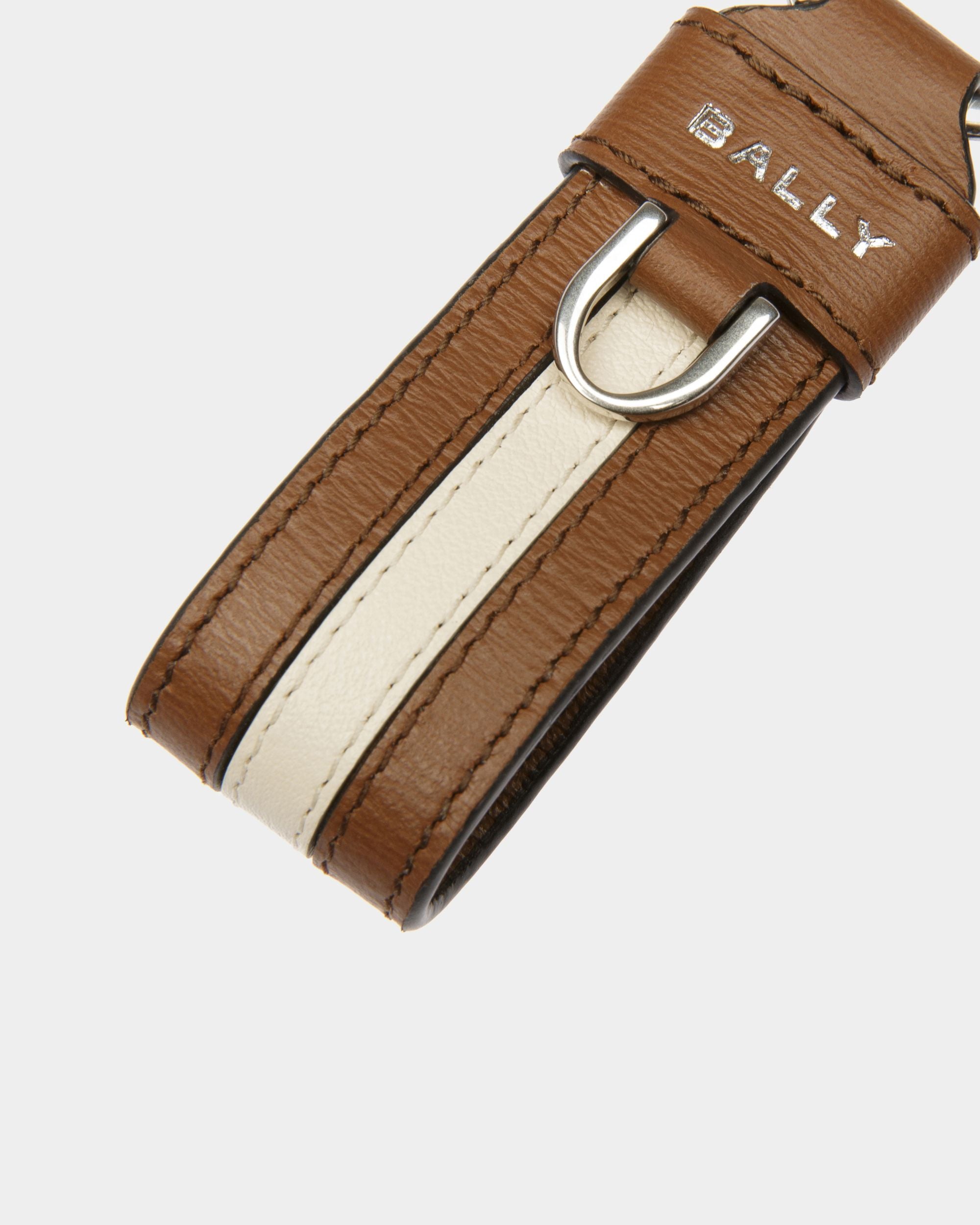 Ribbon Schlüsselanhänger Aus Braunem Leder - Herren - Bally - 03
