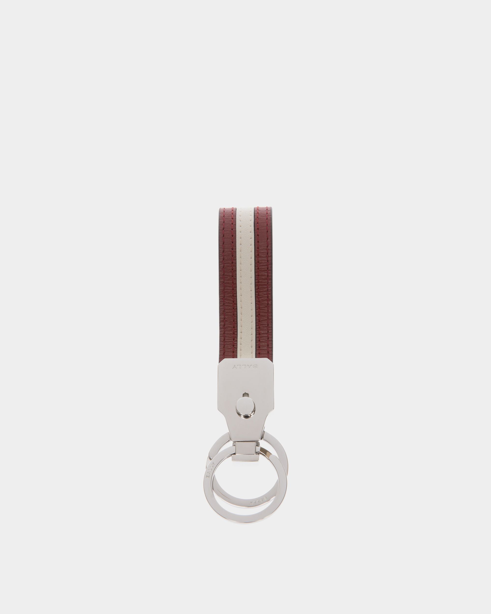 Ribbon Schlüsselanhänger Aus Rotem Leder - Herren - Bally - 01
