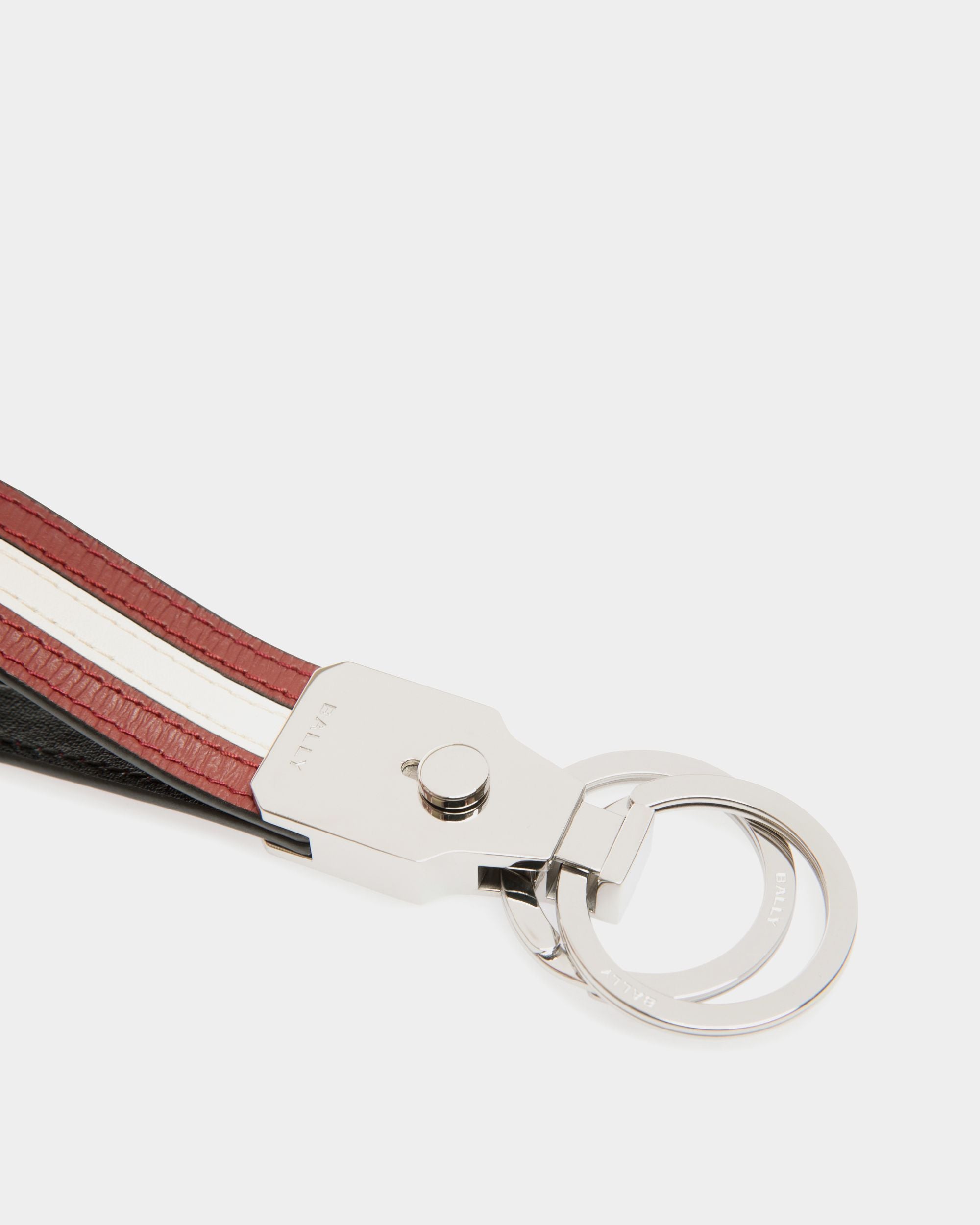Ribbon Schlüsselanhänger Aus Rotem Leder - Herren - Bally - 03