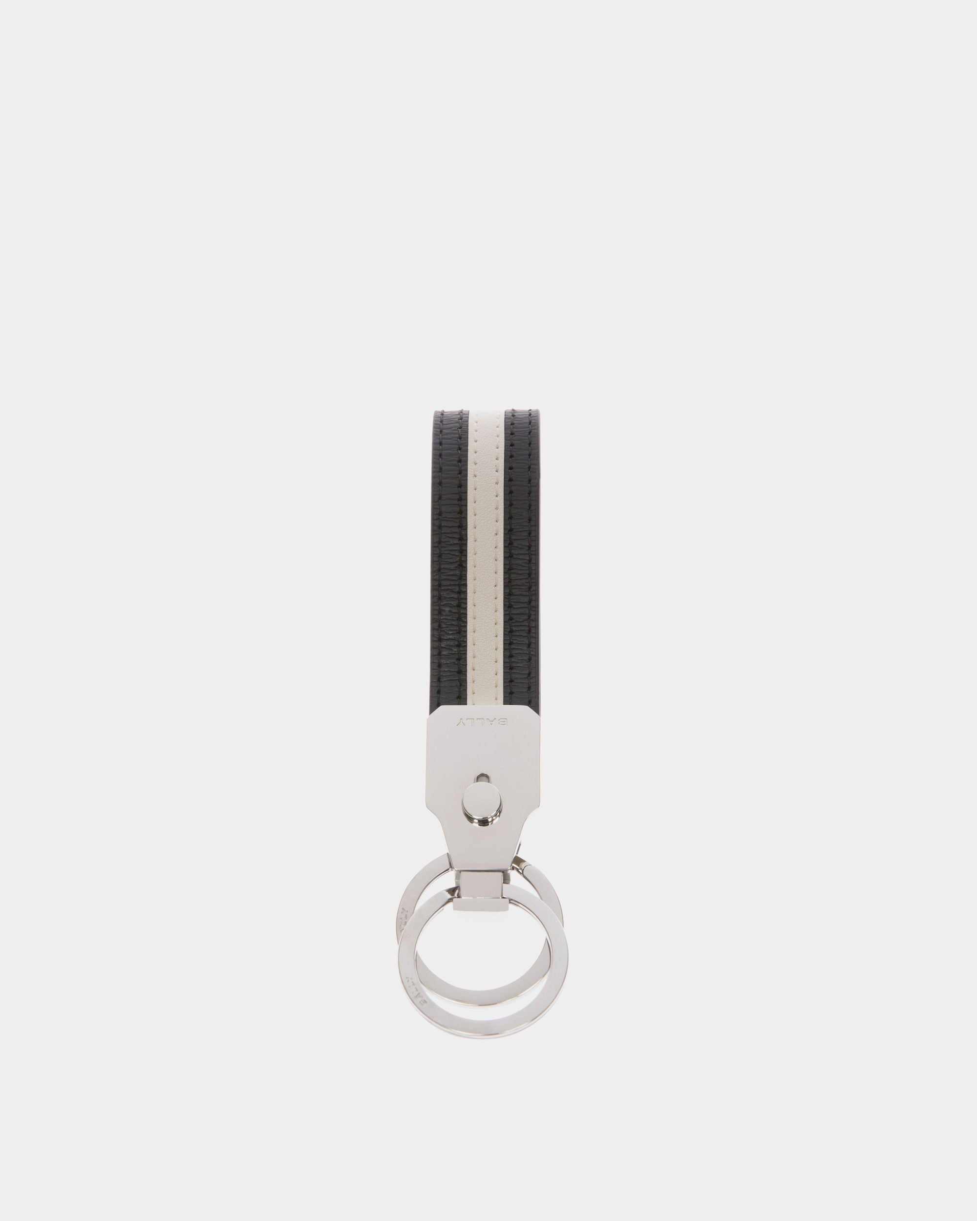 Ribbon Schlüsselanhänger Aus Schwarzem Leder - Herren - Bally - 02
