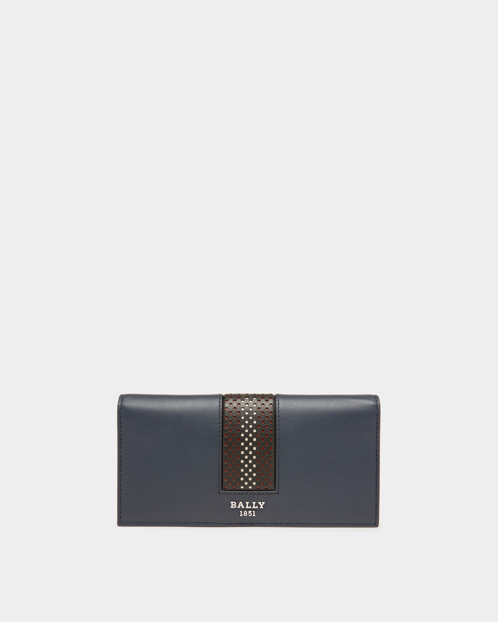 Baliro Brieftasche Aus Blauem Leder Im Kontinentalformat - Herren - Bally - 01