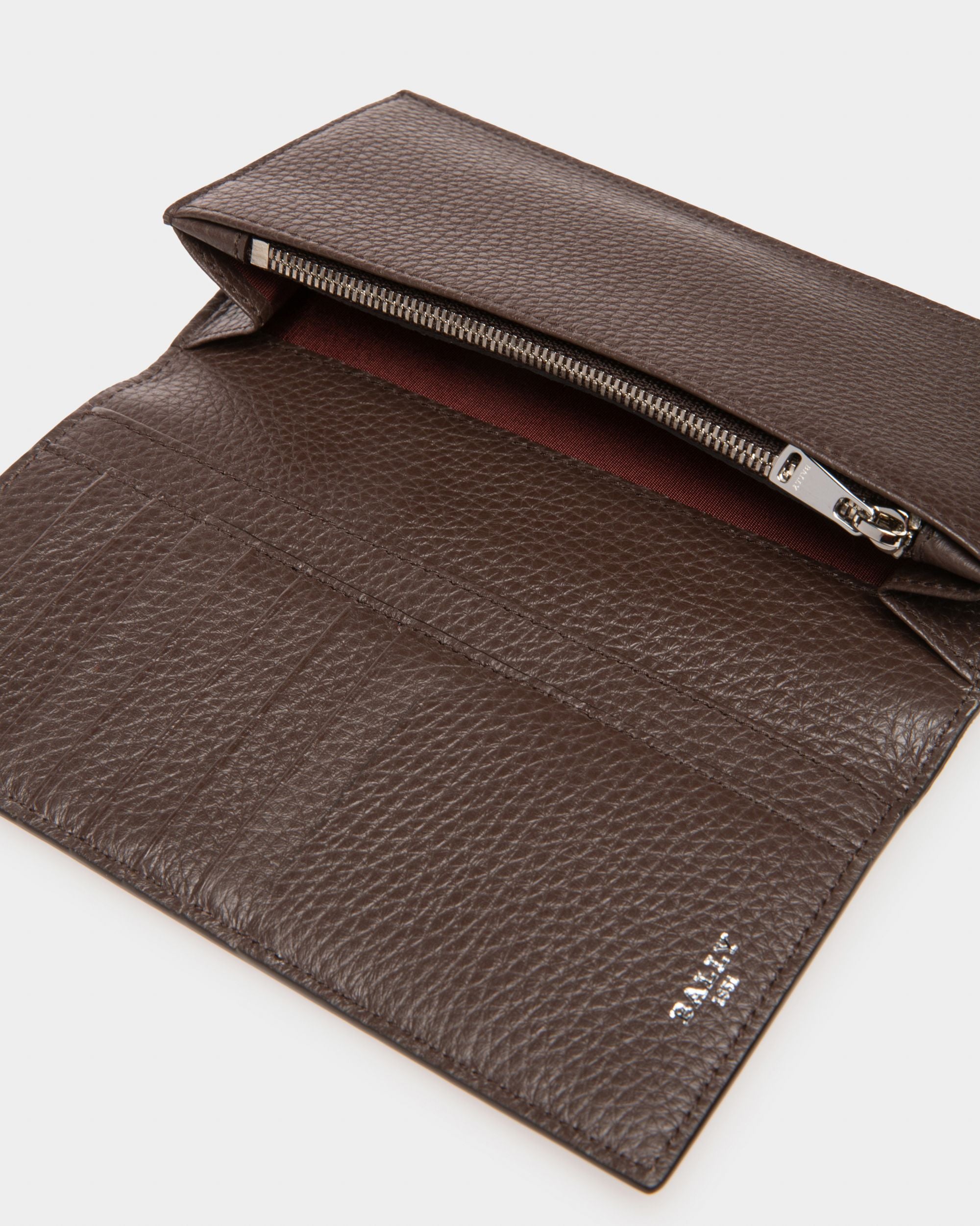 Scaliro Brieftasche Aus Ebenholzbraunem Leder Im Kontinentalformat - Herren - Bally - 04