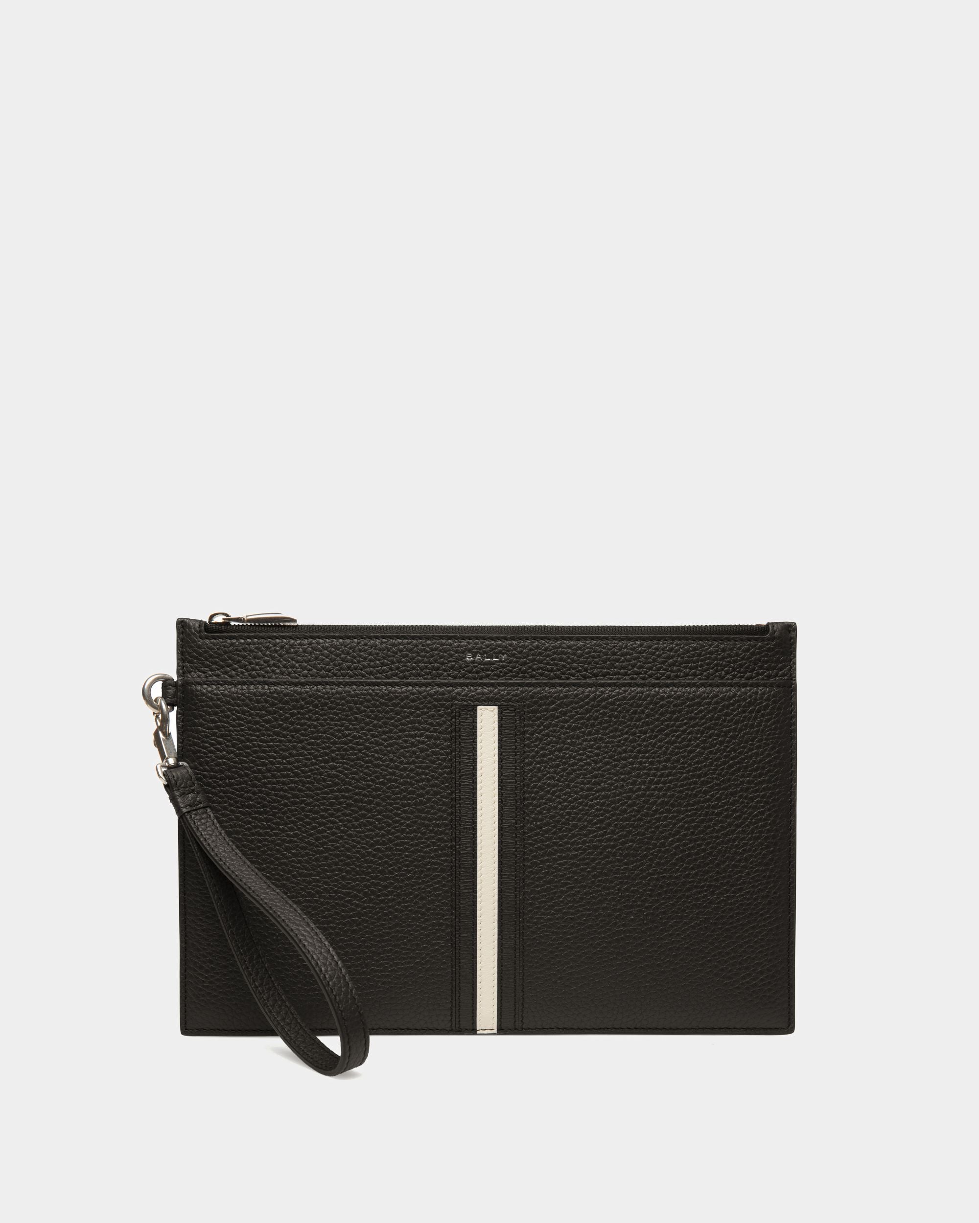 Ribbon Kulturbeutel Aus Leder In Schwarz - Herren - Bally - 01