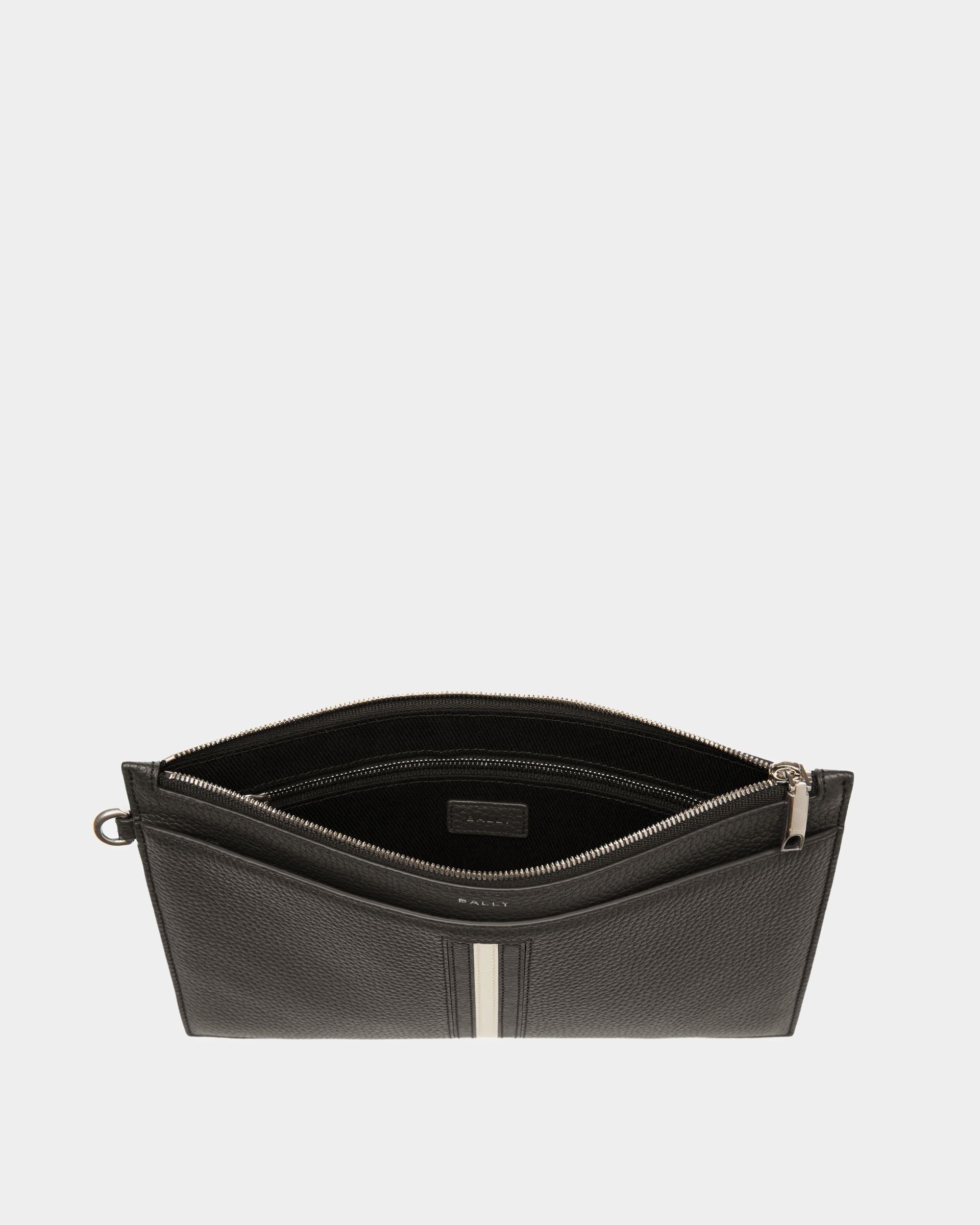Ribbon Kulturbeutel Aus Leder In Schwarz - Herren - Bally - 03
