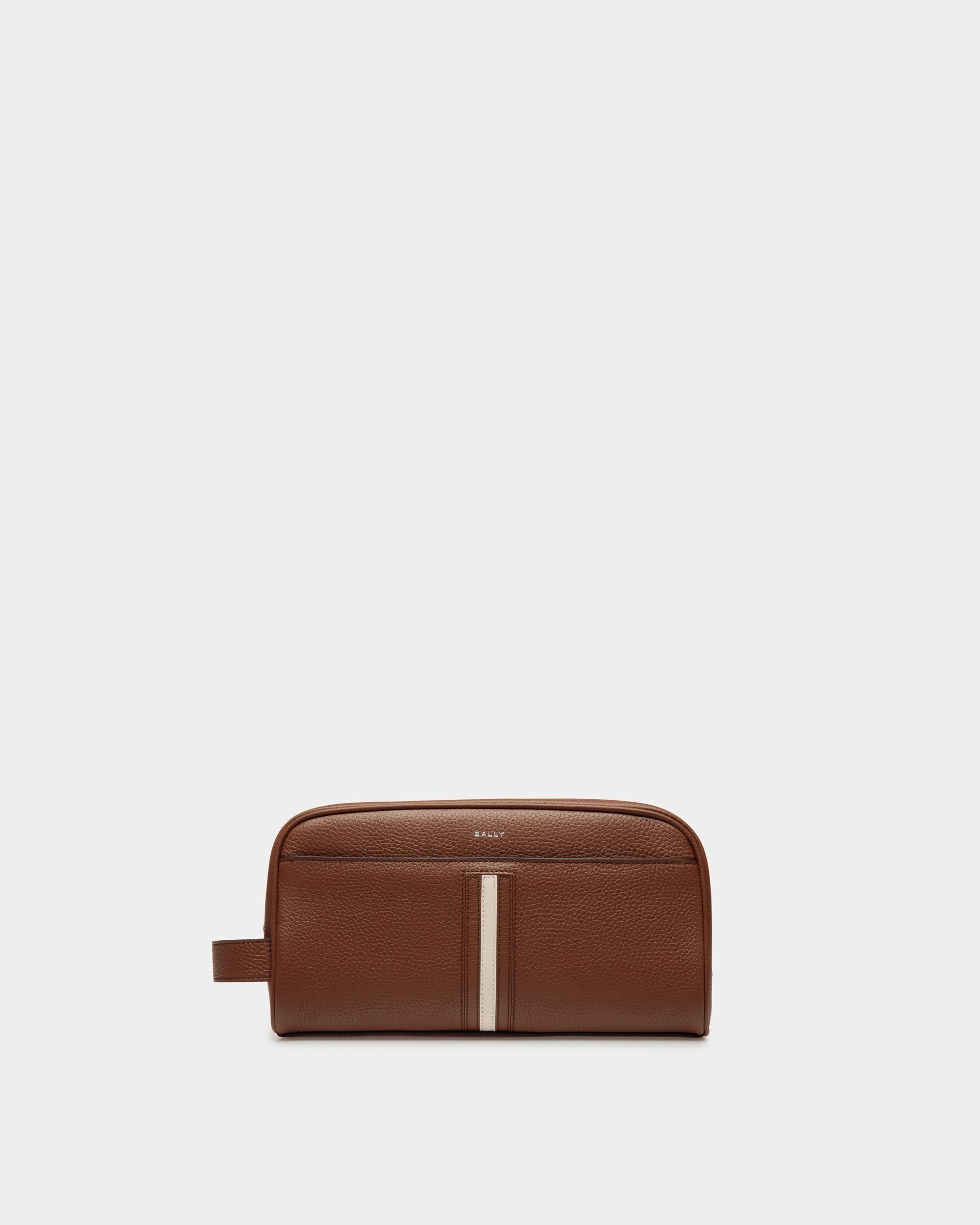 Ribbon Kulturtasche Aus Braunem Leder - Herren - Bally - 01