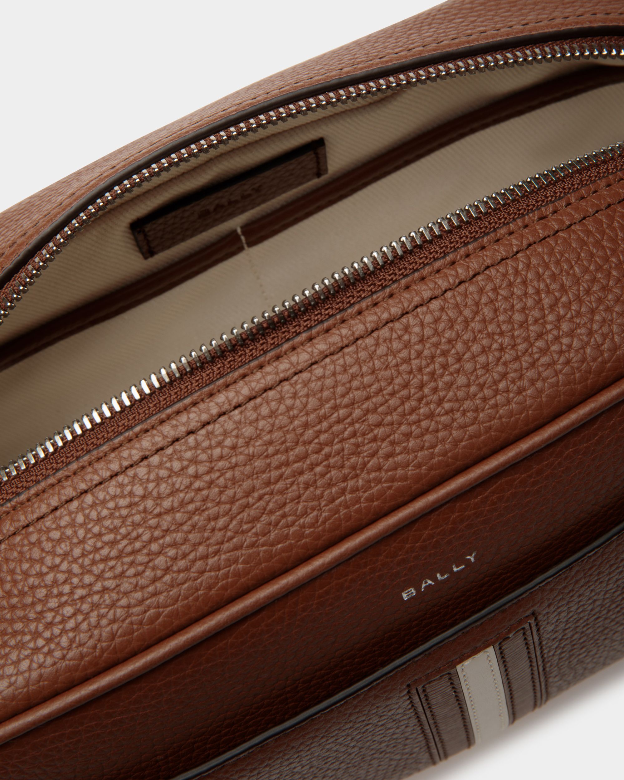 Ribbon Kulturtasche Aus Braunem Leder - Herren - Bally - 03