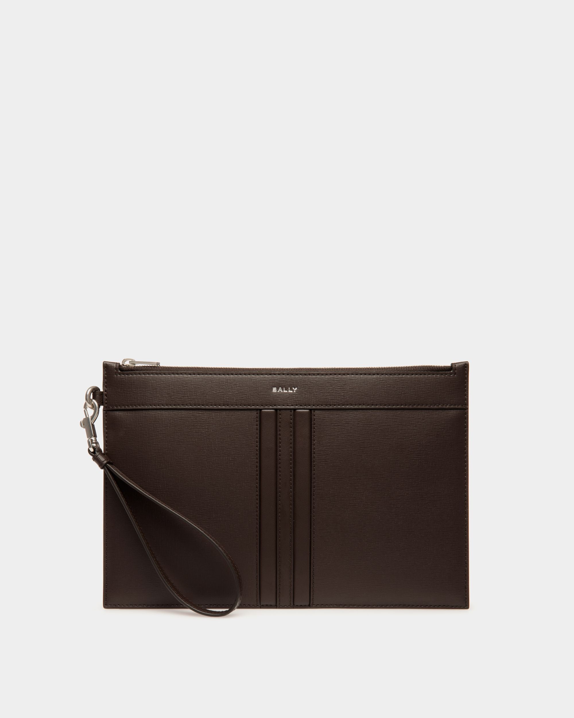Mythos Pochette Aus Recyceltem Leder In Ebenholz - Herren - Bally - 01