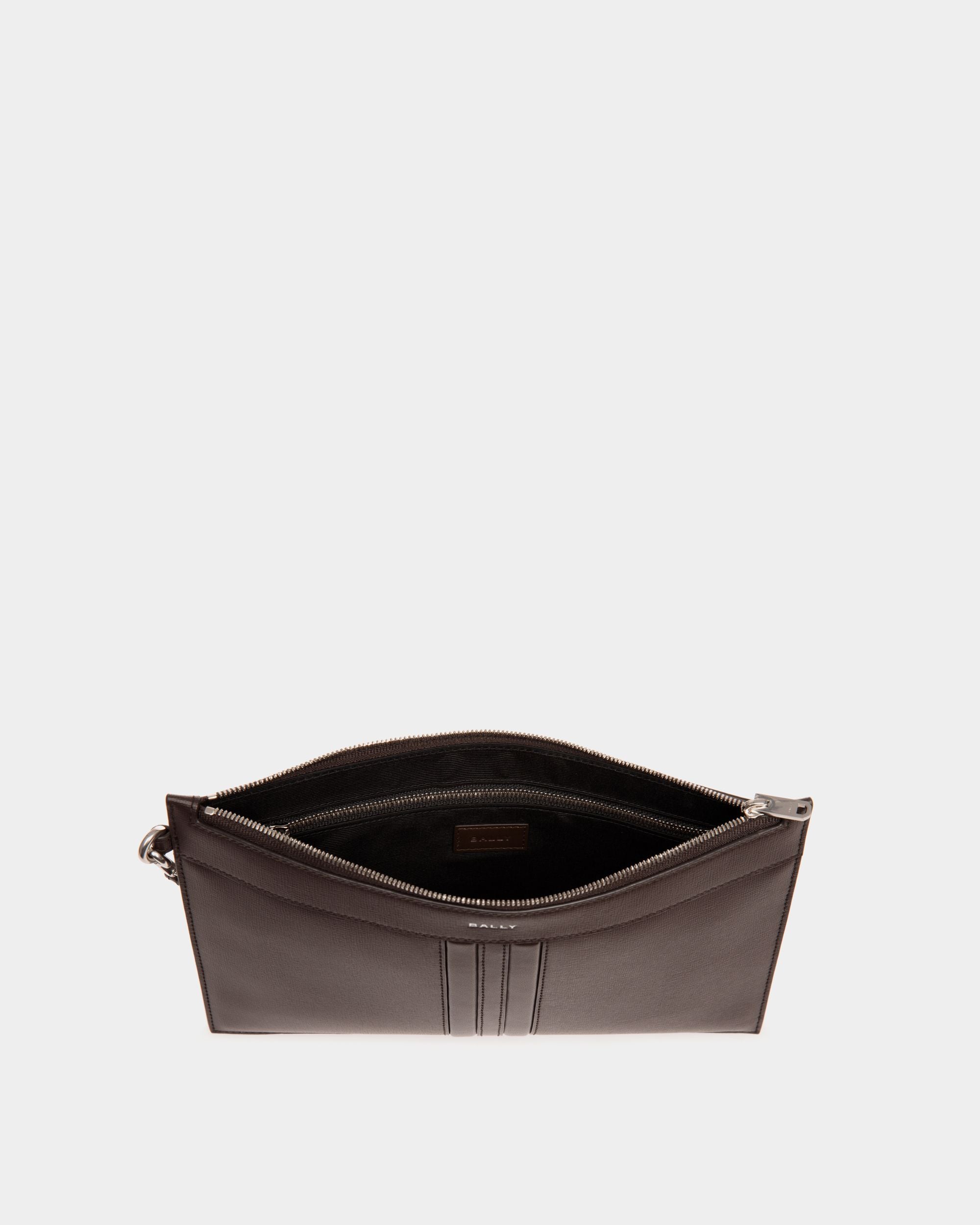Mythos Pochette Aus Recyceltem Leder In Ebenholz - Herren - Bally - 03