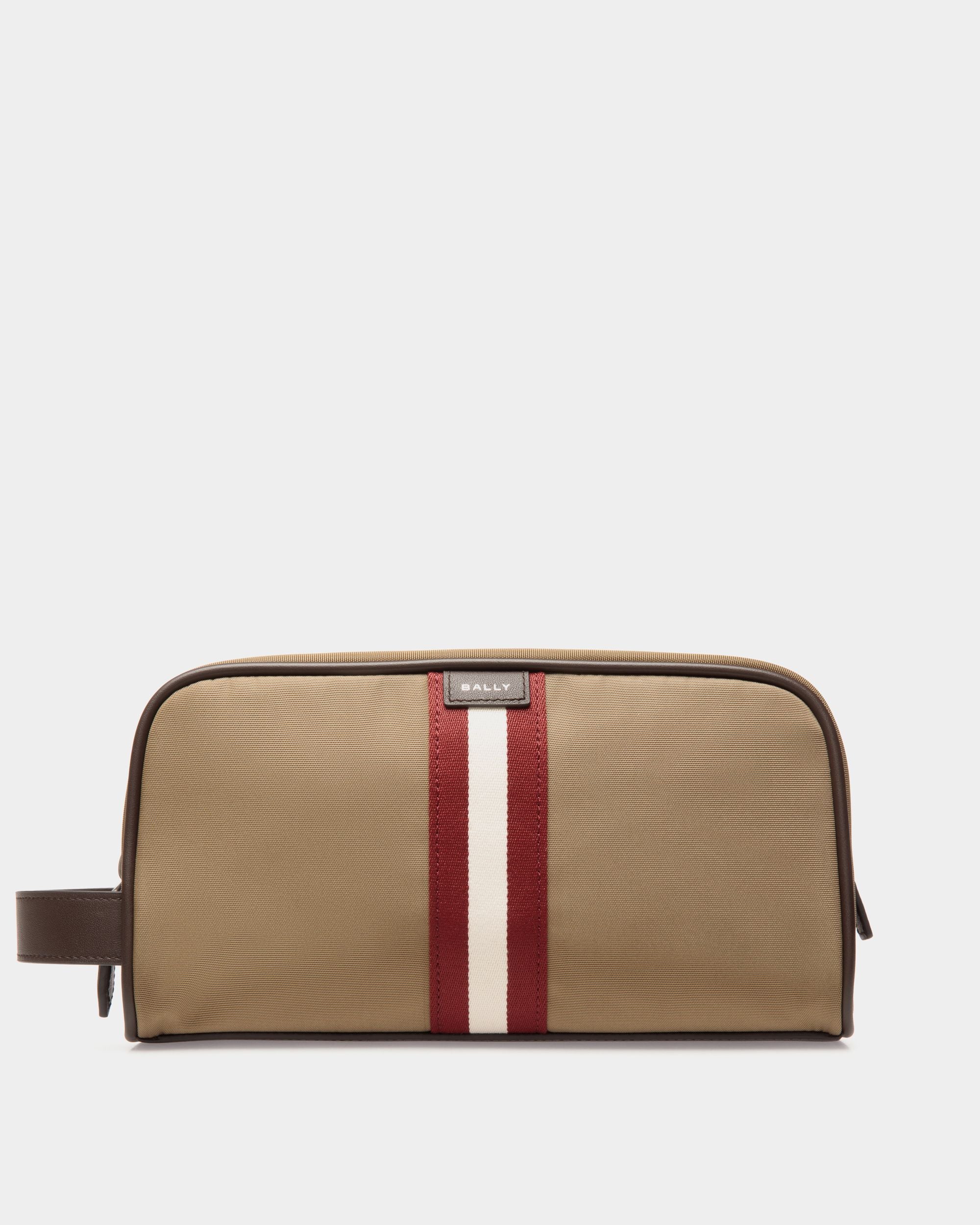 Code Kulturbeutel Aus Nylon In Camel - Herren - Bally - 01