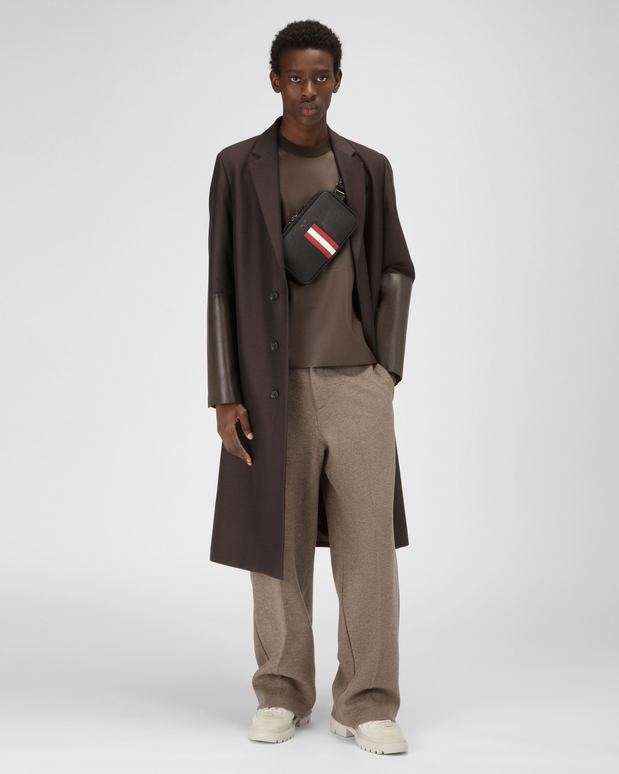Bantoo Umhängetasche Aus Recyceltem Schwarzem Leder - Herren - Bally - 03