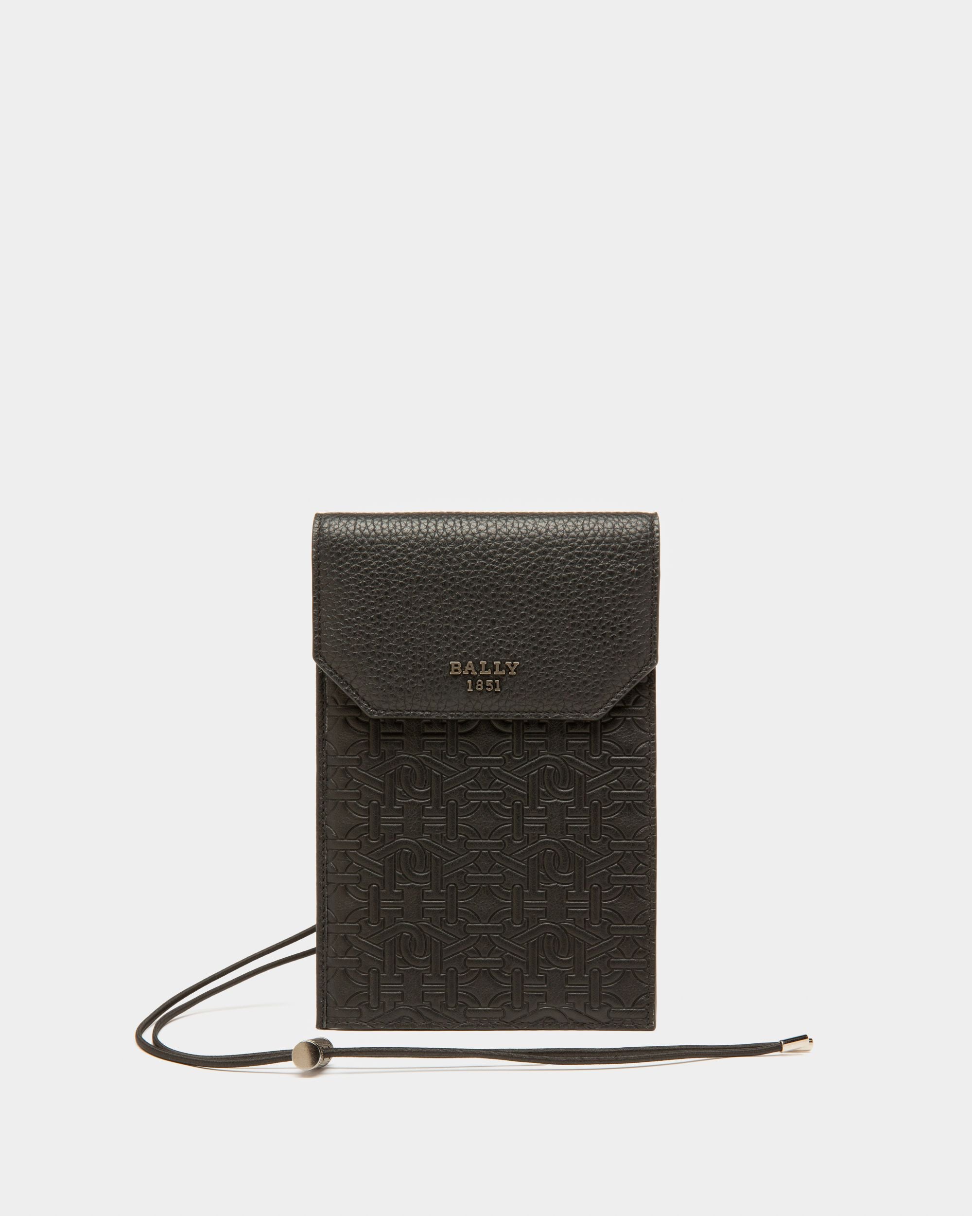 Boyd Handytasche Aus Schwarzem Leder - Herren - Bally - 01