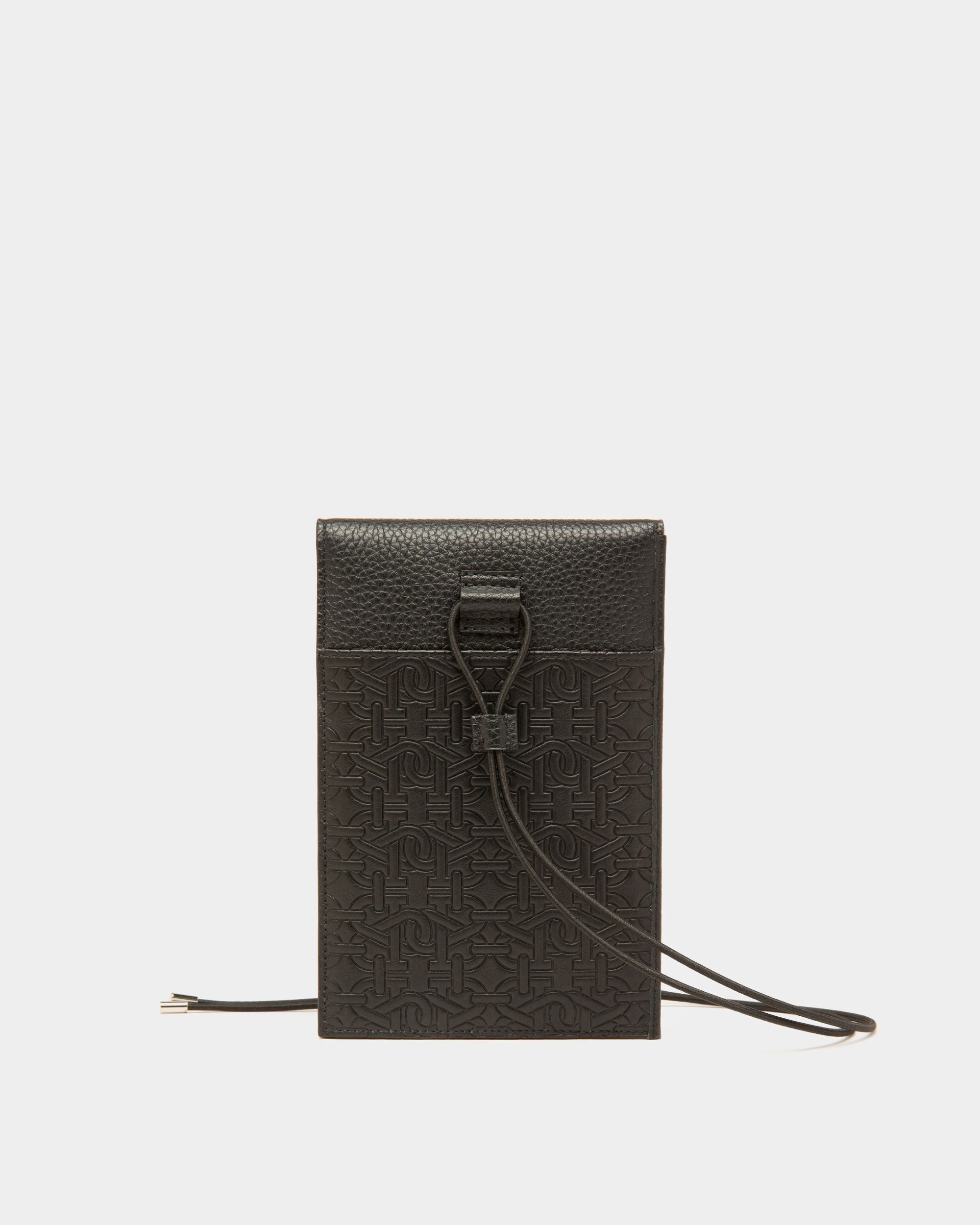 Boyd Handytasche Aus Schwarzem Leder - Herren - Bally - 02