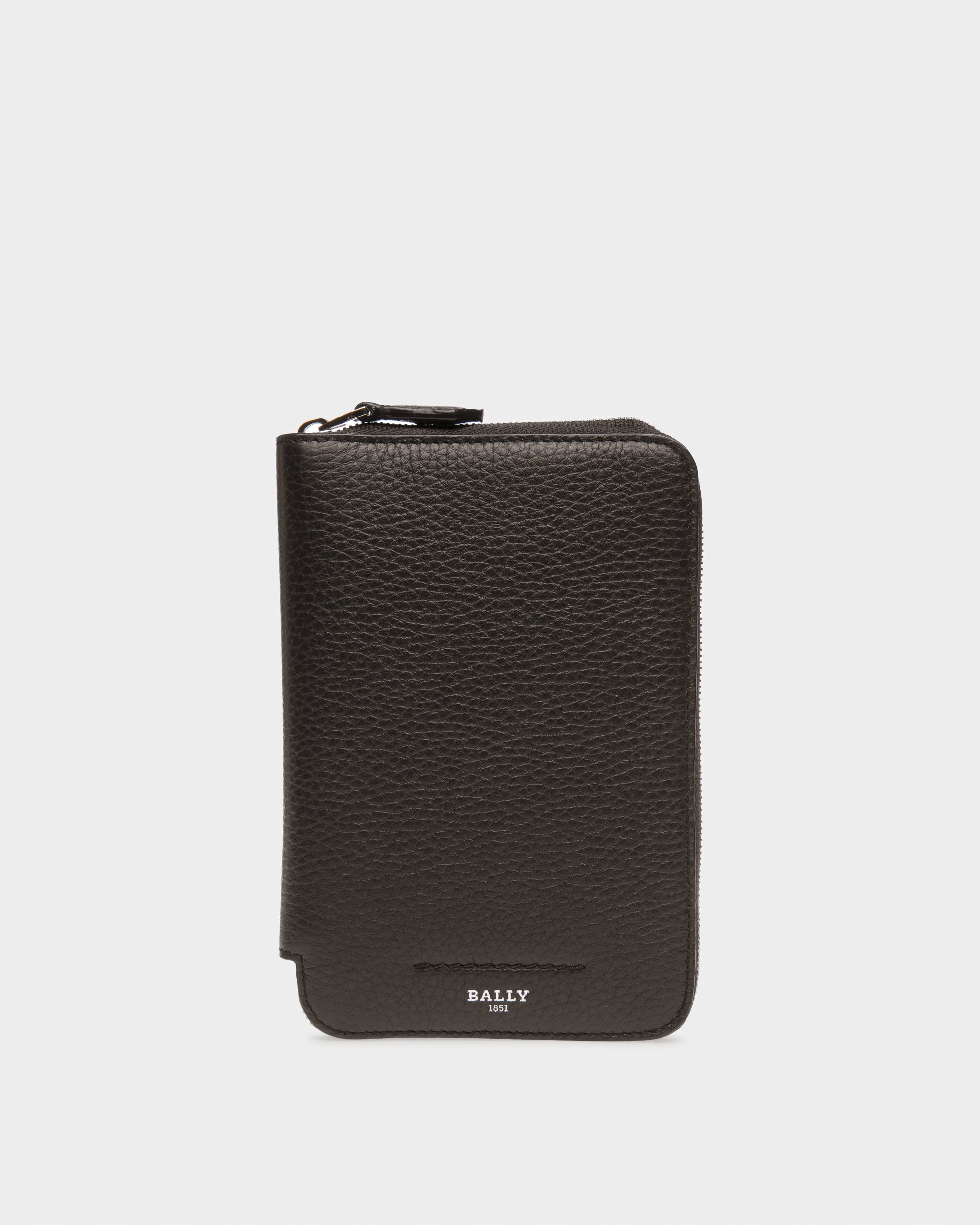 Serwyn Leder-Reisegeldbörse In Schwarz - Herren - Bally - 01
