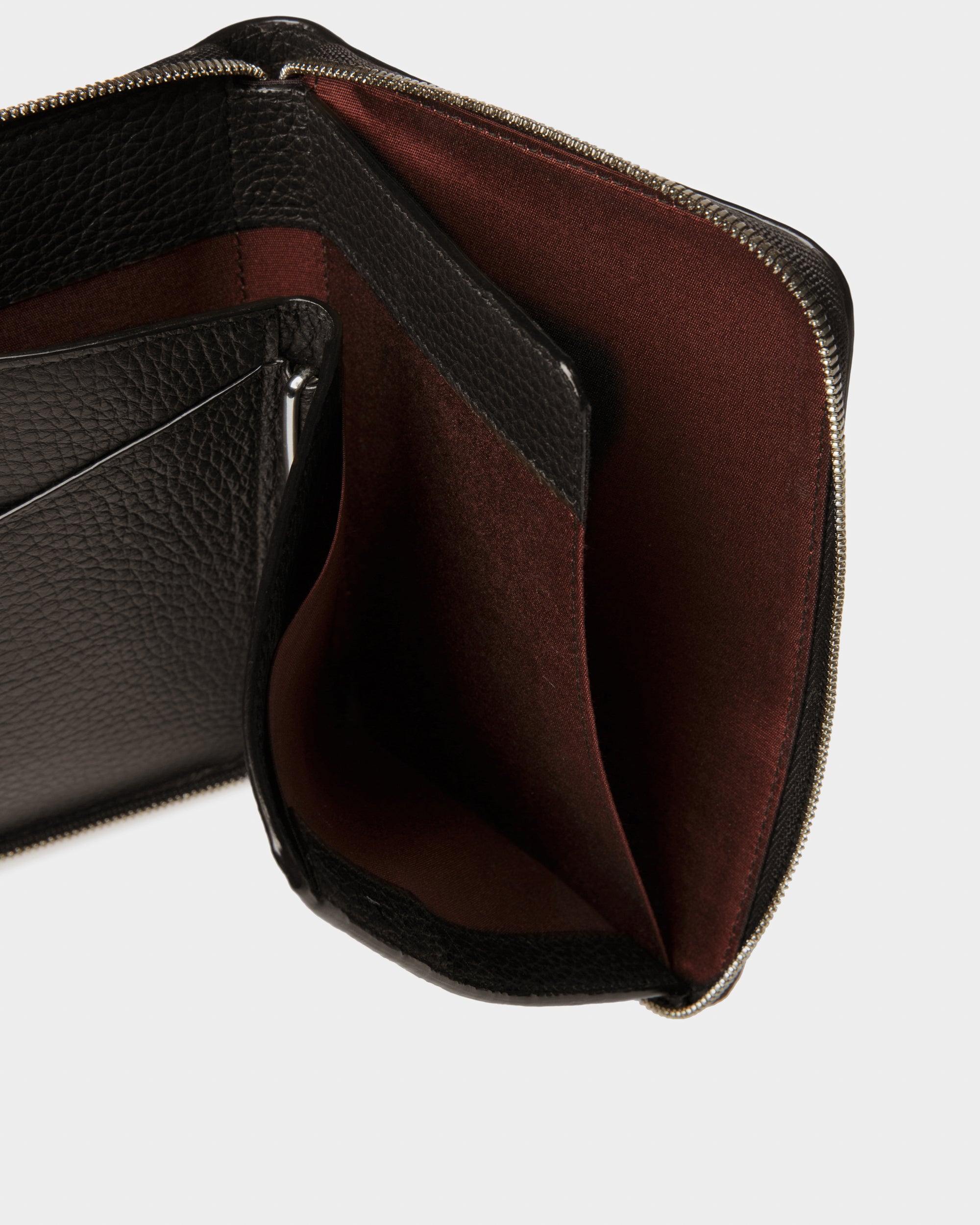 Serwyn Leder-Reisegeldbörse In Schwarz - Herren - Bally - 04