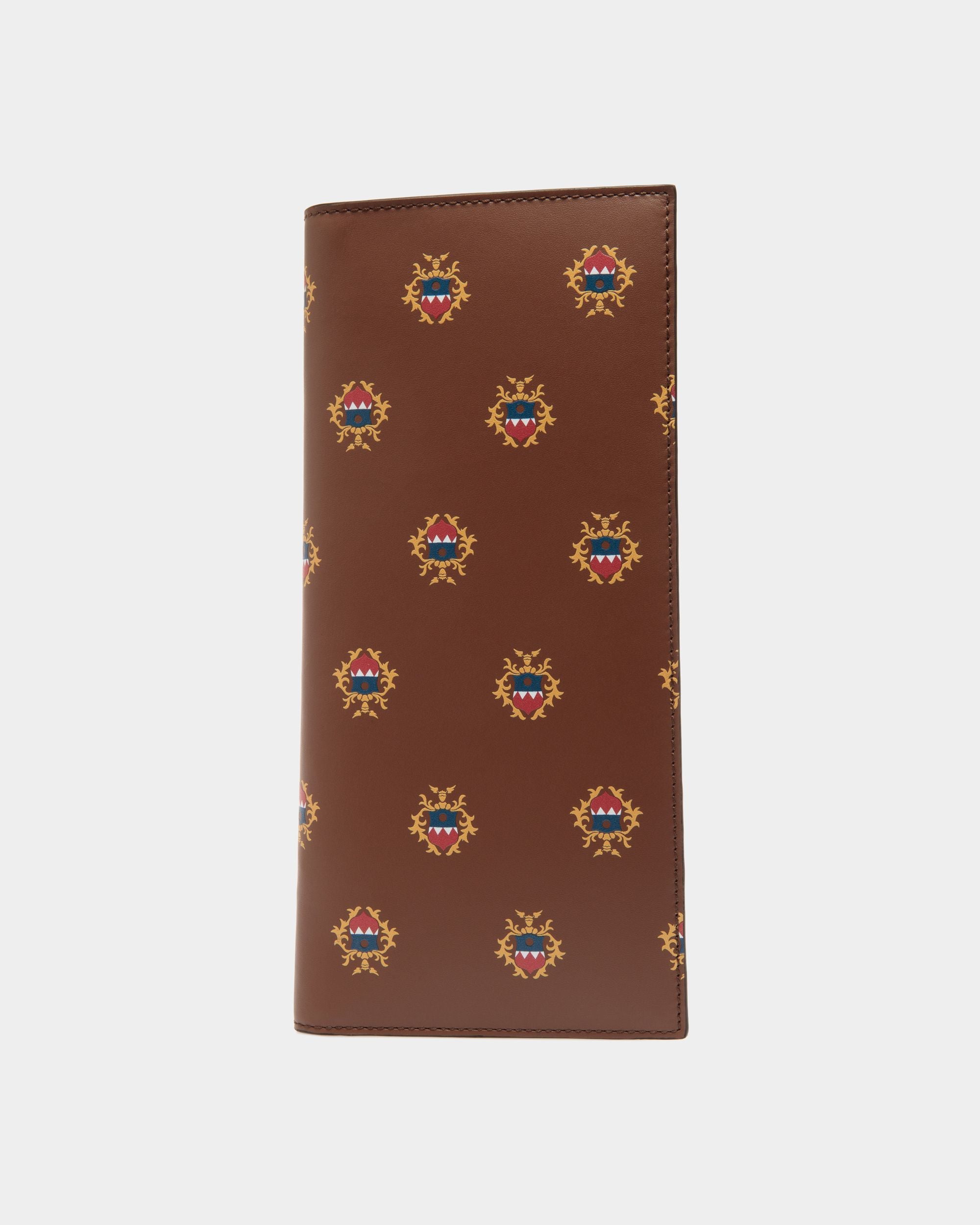 Klassische Easy Bally Geldbörse Aus Leder In Braun Mit Bally-Crest-Print - Herren - Bally - 01