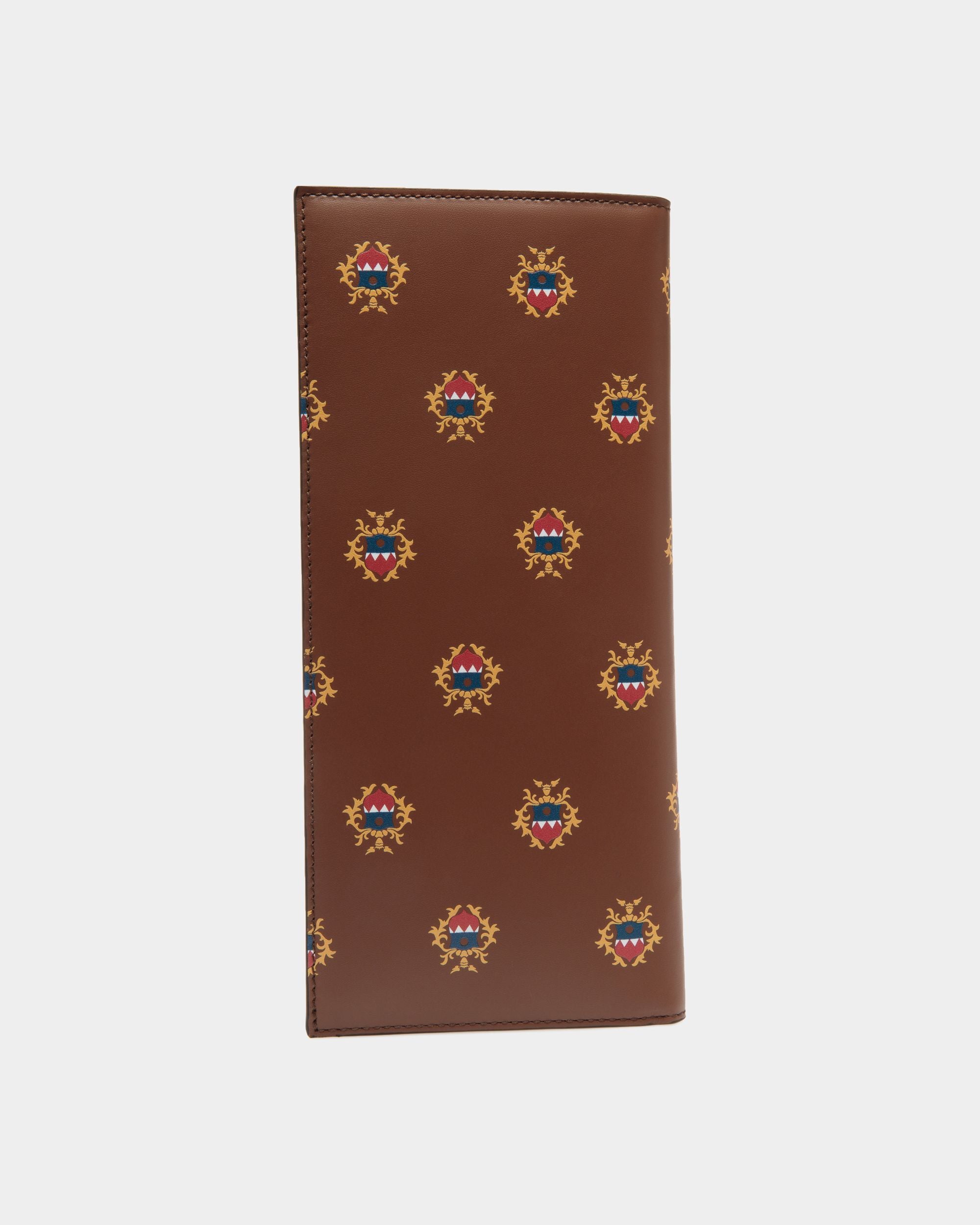 Klassische Easy Bally Geldbörse Aus Leder In Braun Mit Bally-Crest-Print - Herren - Bally - 02