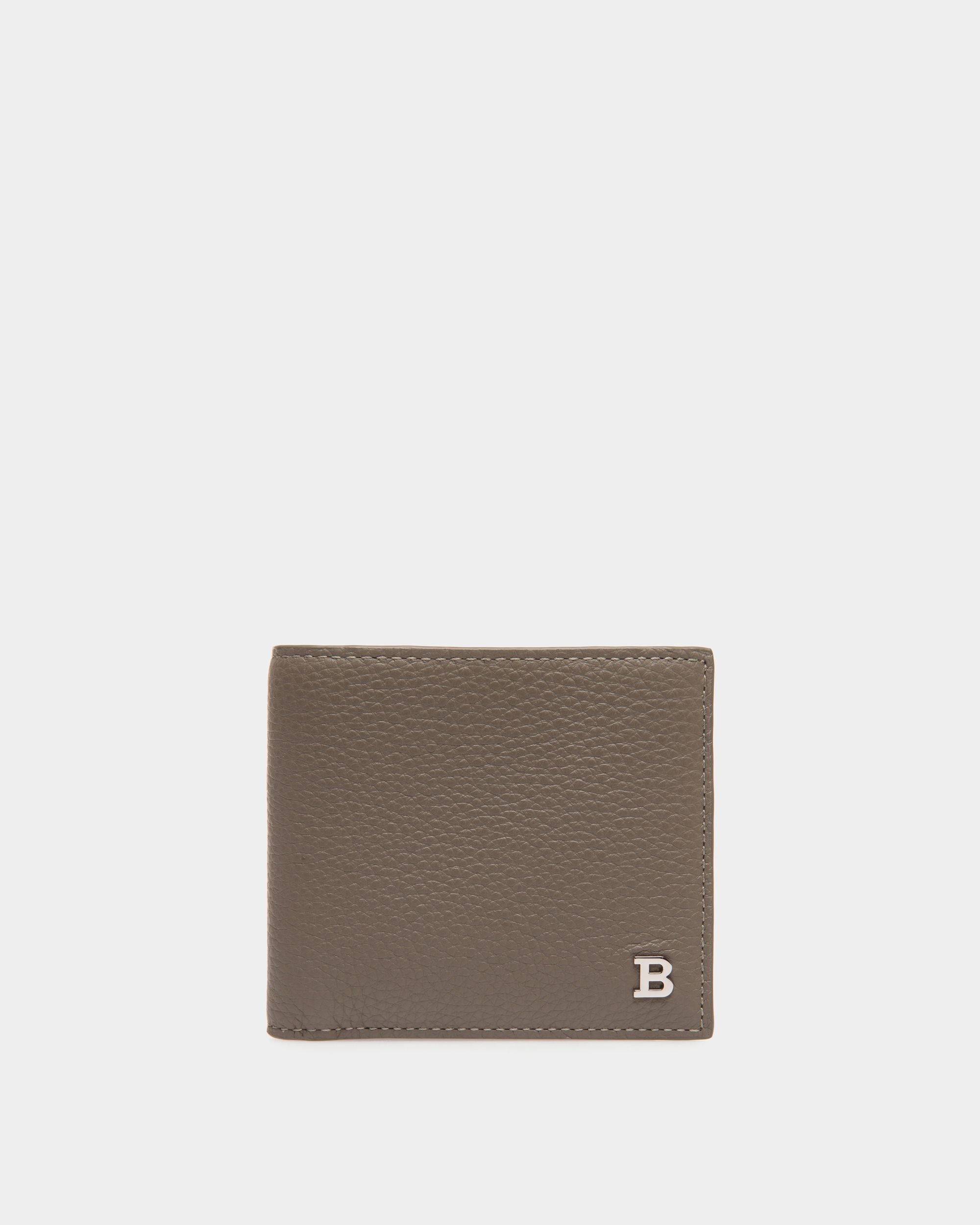 Coin Wallet In Grey Leather - Herren - Bally - 01