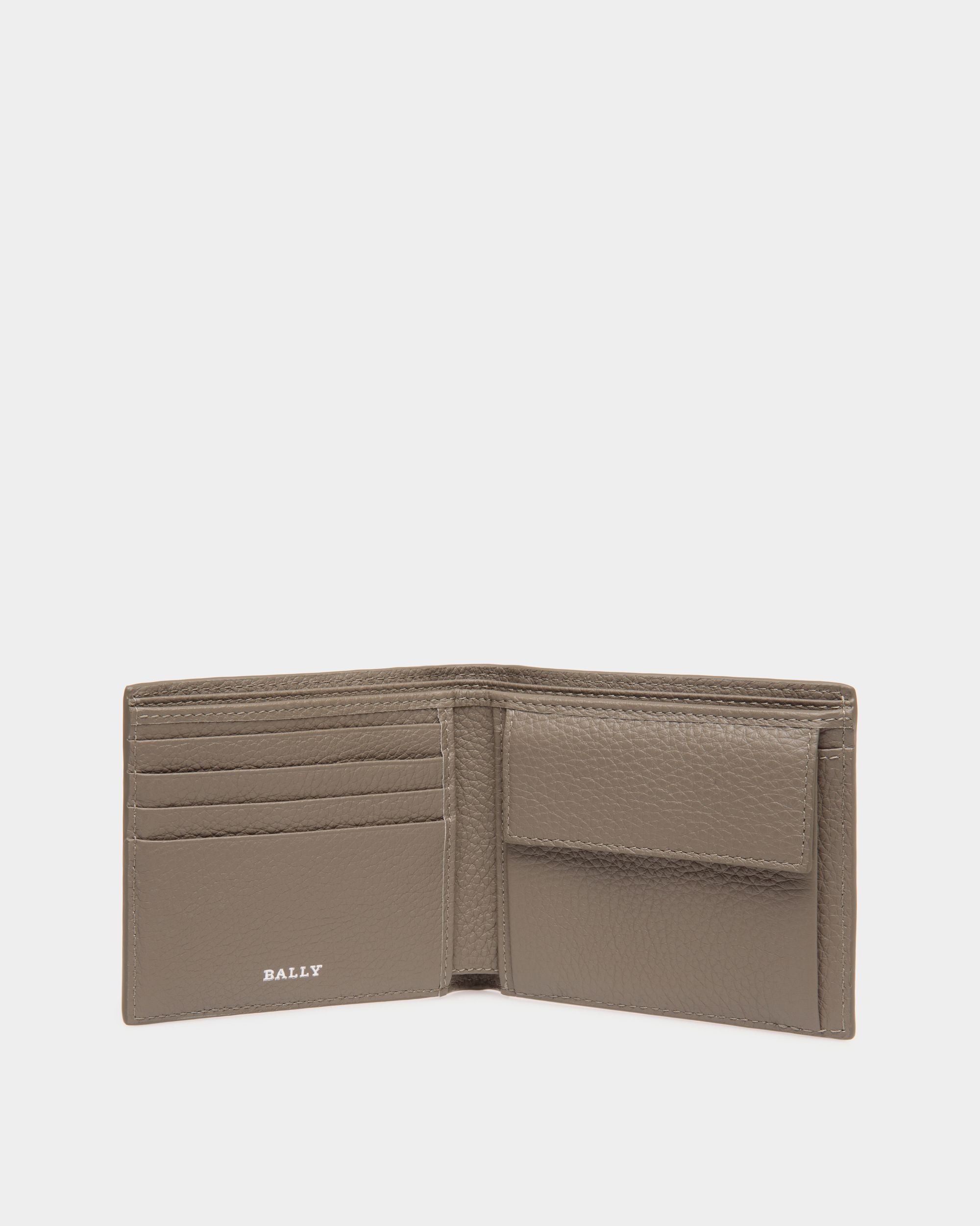 Coin Wallet In Grey Leather - Herren - Bally - 03