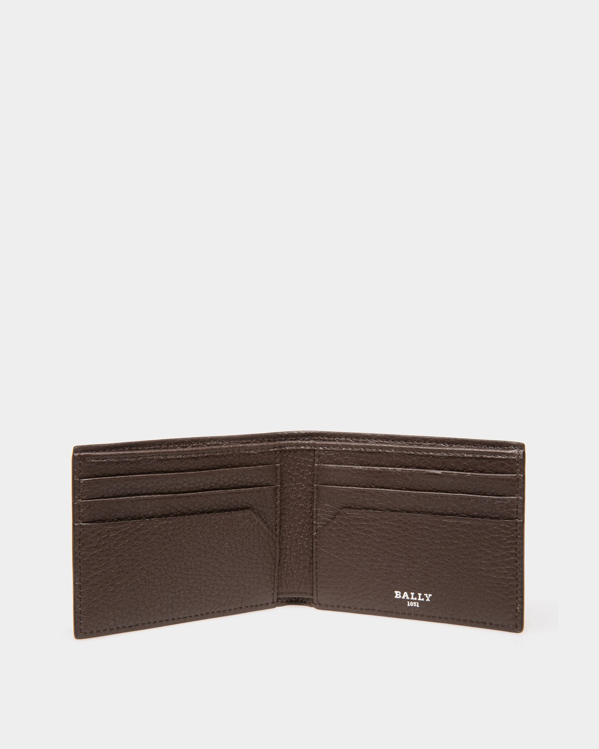 Scevye Brieftasche Aus Ebenholzbraunem Leder - Herren - Bally - 03