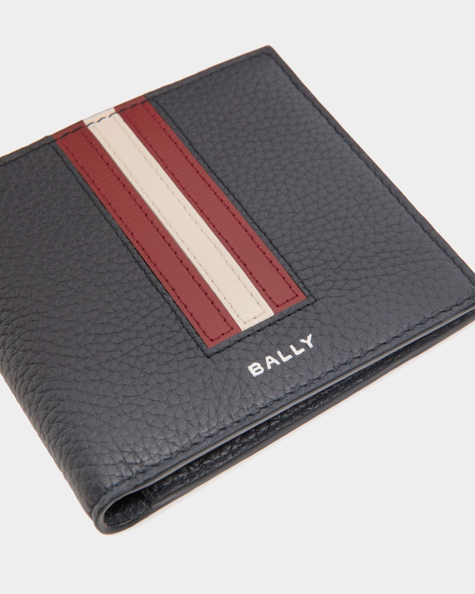 Ribbon Zweiteilige Brieftasche Aus Leder In Navy Blue - Herren - Bally - 03