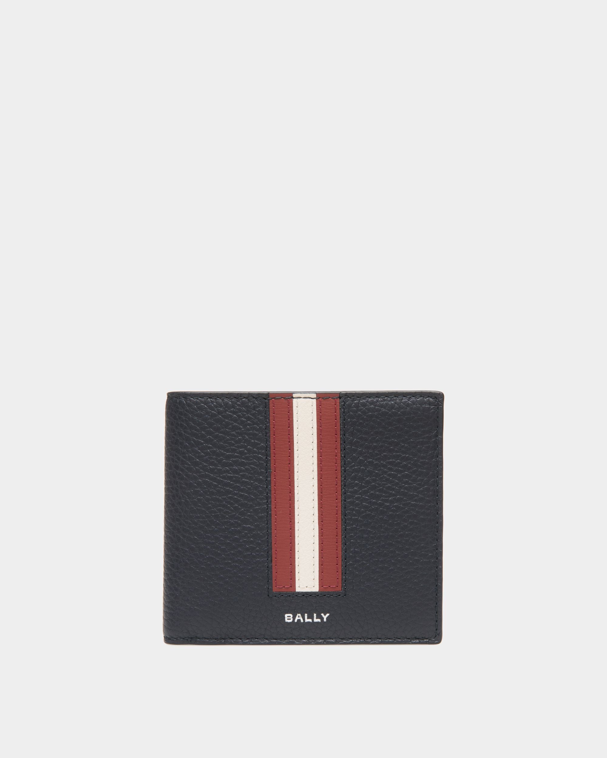 Ribbon Zweiteilige Brieftasche Aus Leder In Navy Blue - Herren - Bally - 01