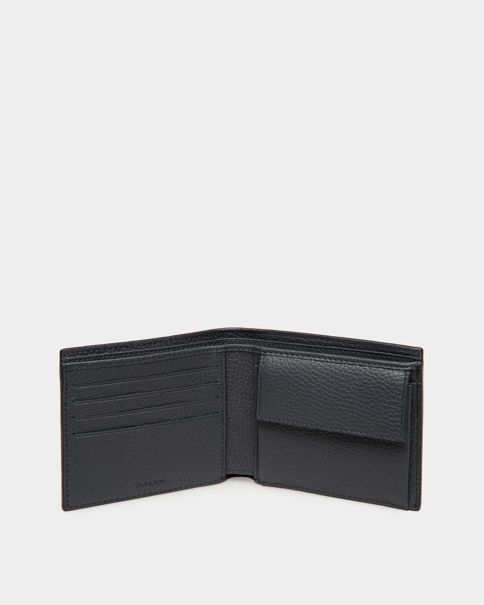 Ribbon Zweiteilige Brieftasche Aus Leder In Navy Blue - Herren - Bally - 03