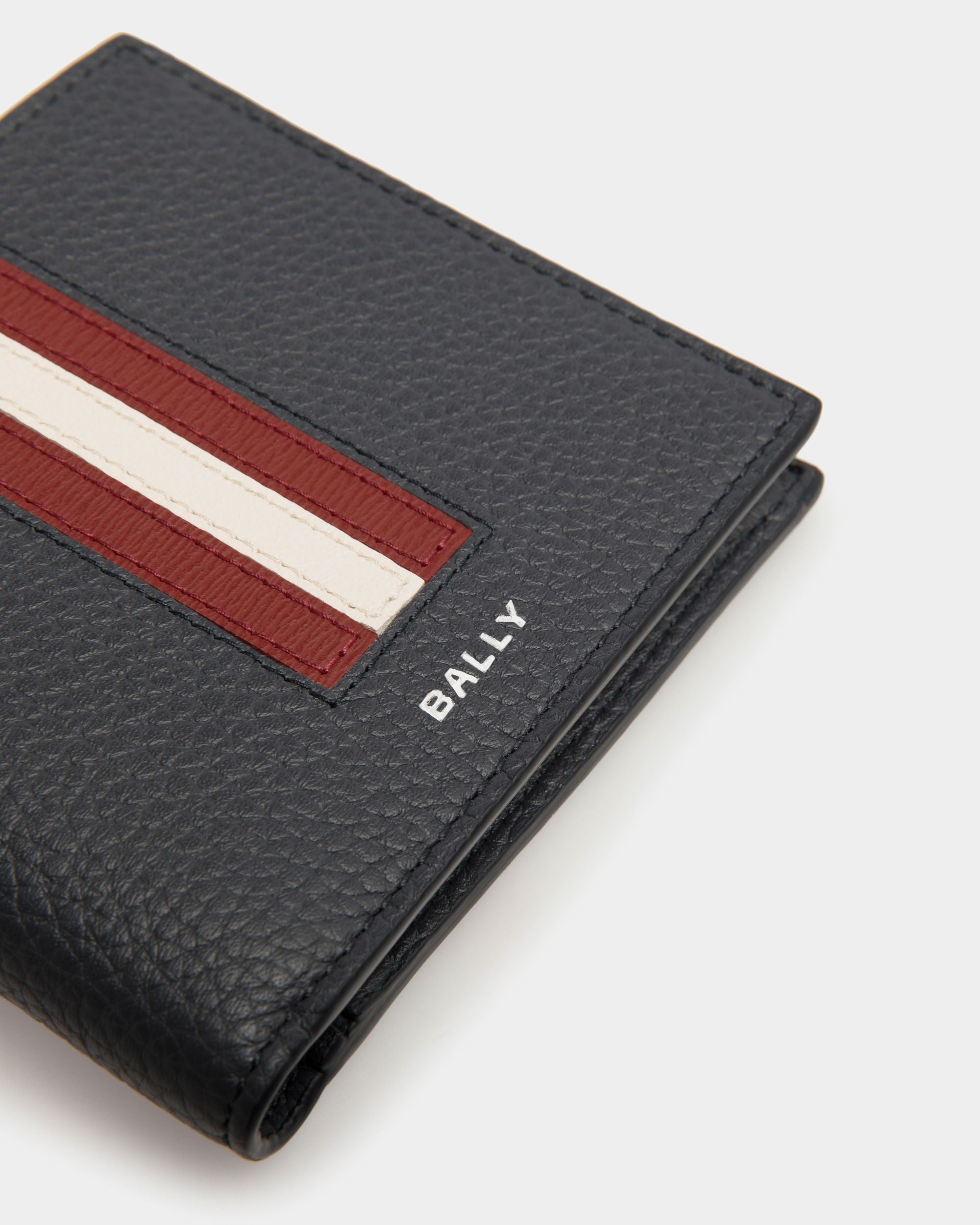 Ribbon Zweiteilige Brieftasche Aus Leder In Navy Blue - Herren - Bally - 04