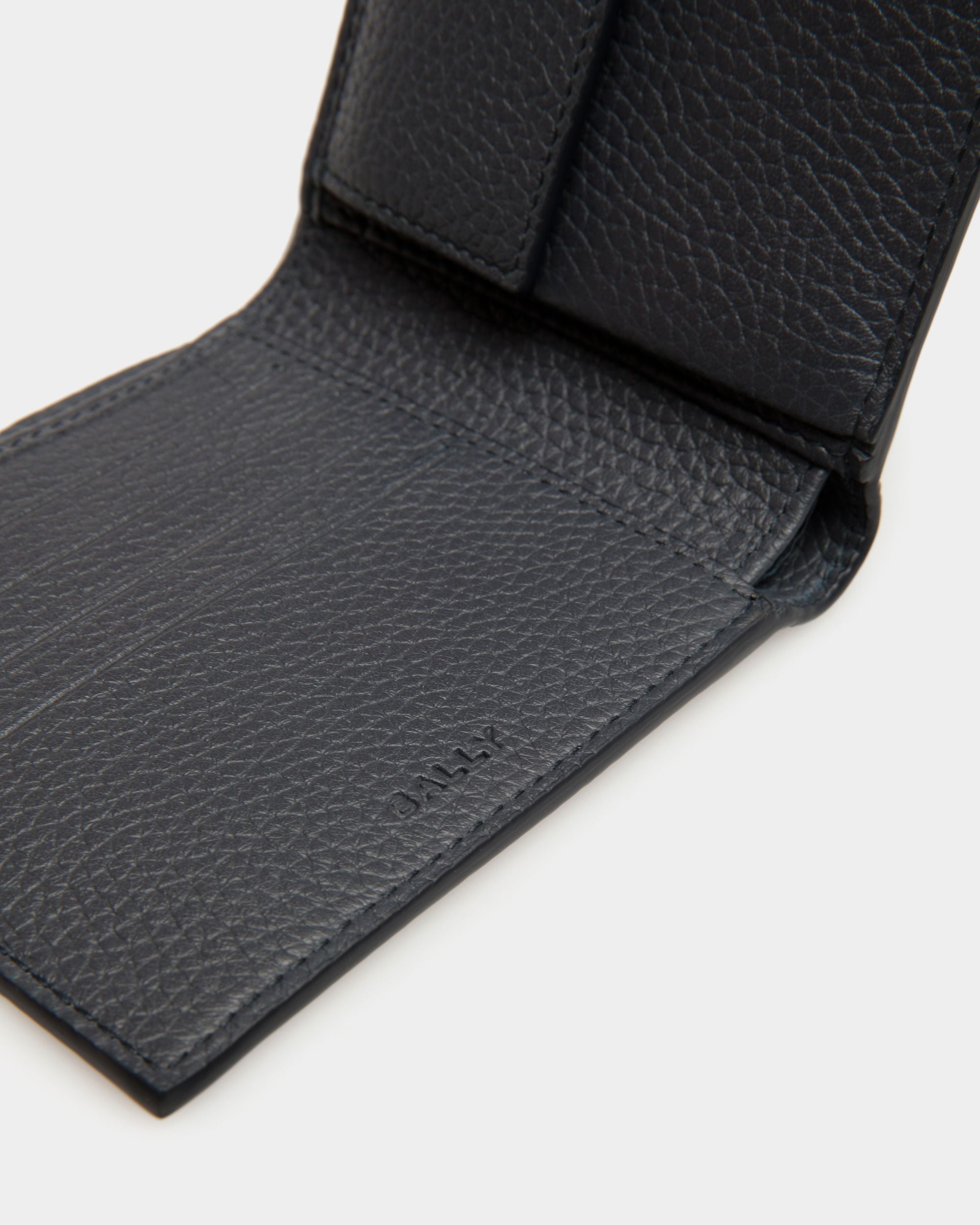 Ribbon Zweiteilige Brieftasche Aus Leder In Navy Blue - Herren - Bally - 05