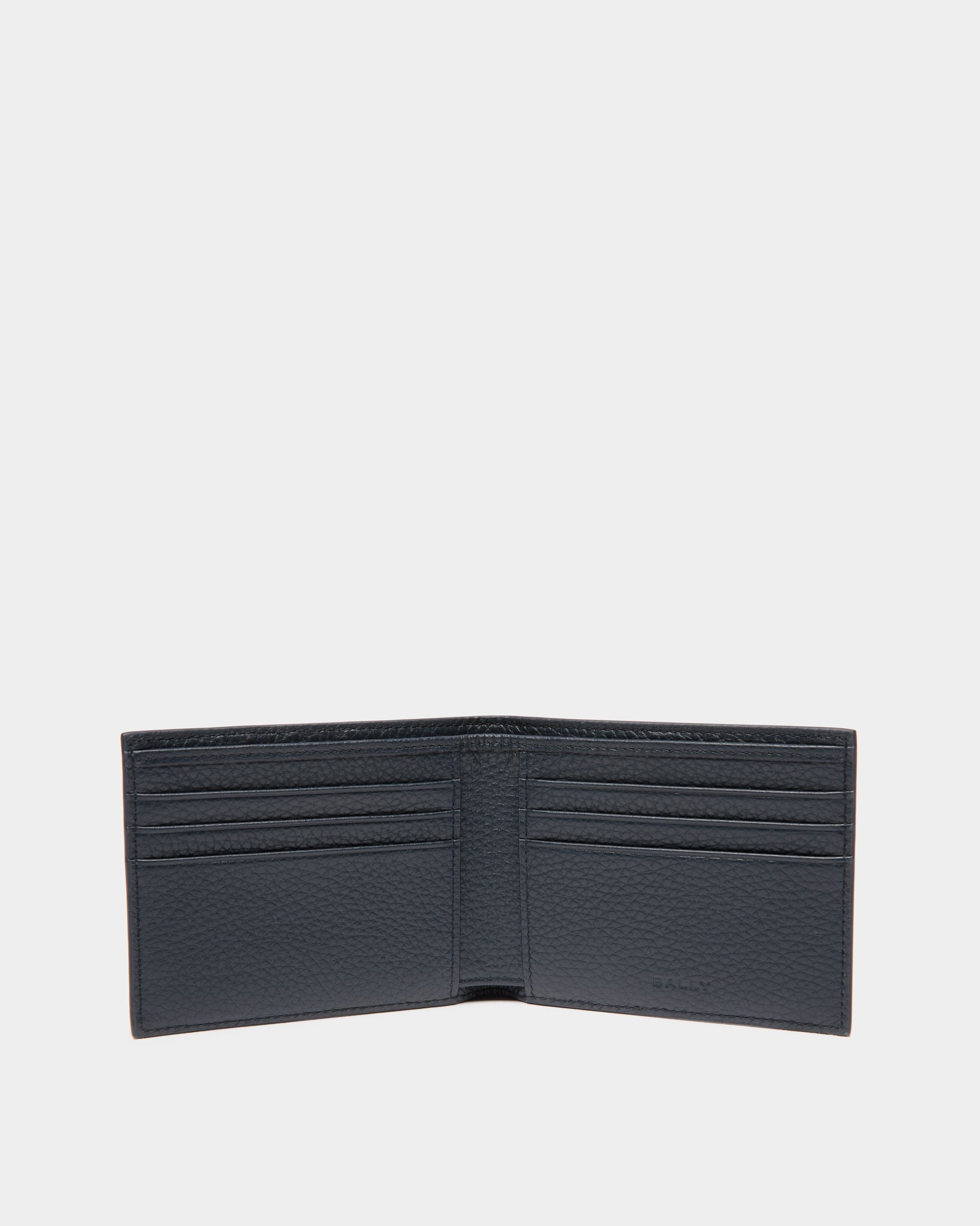 Ribbon Zweiteilige Brieftasche Aus Leder In Navy Blue - Herren - Bally - 03