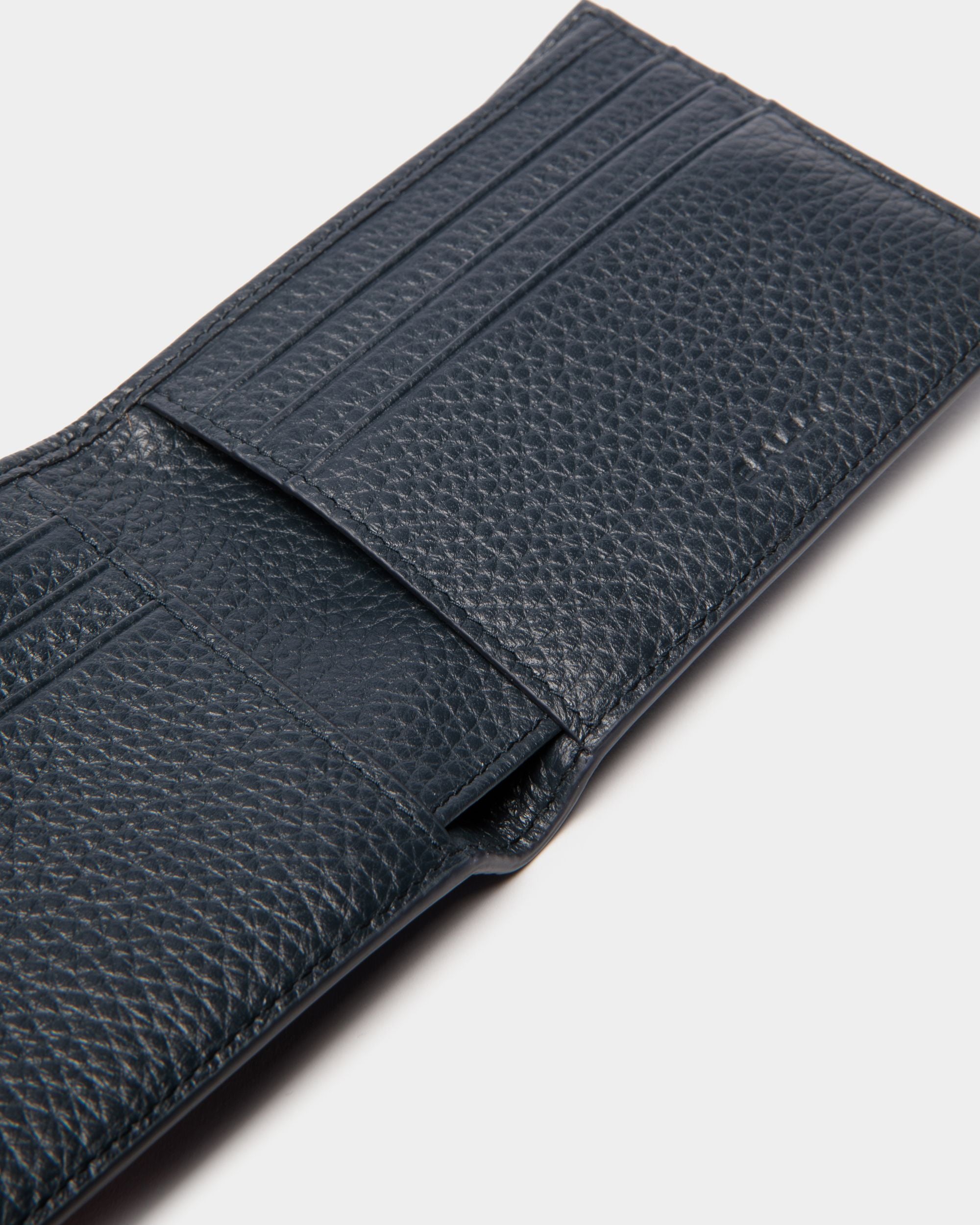 Ribbon Zweiteilige Brieftasche Aus Leder In Navy Blue - Herren - Bally - 04