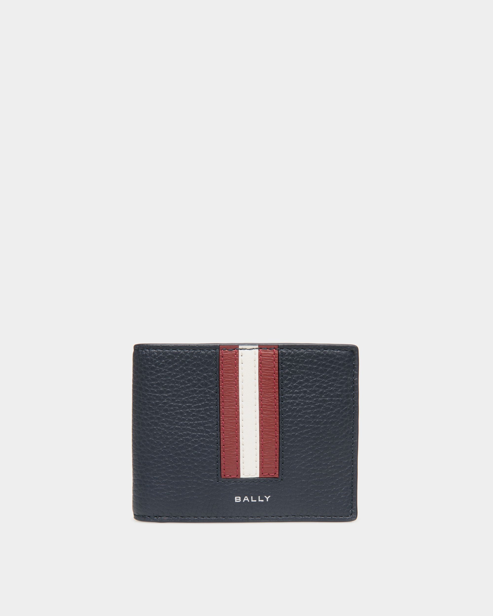 Ribbon Zweiteilige Brieftasche Aus Leder In Navy Blue - Herren - Bally - 01