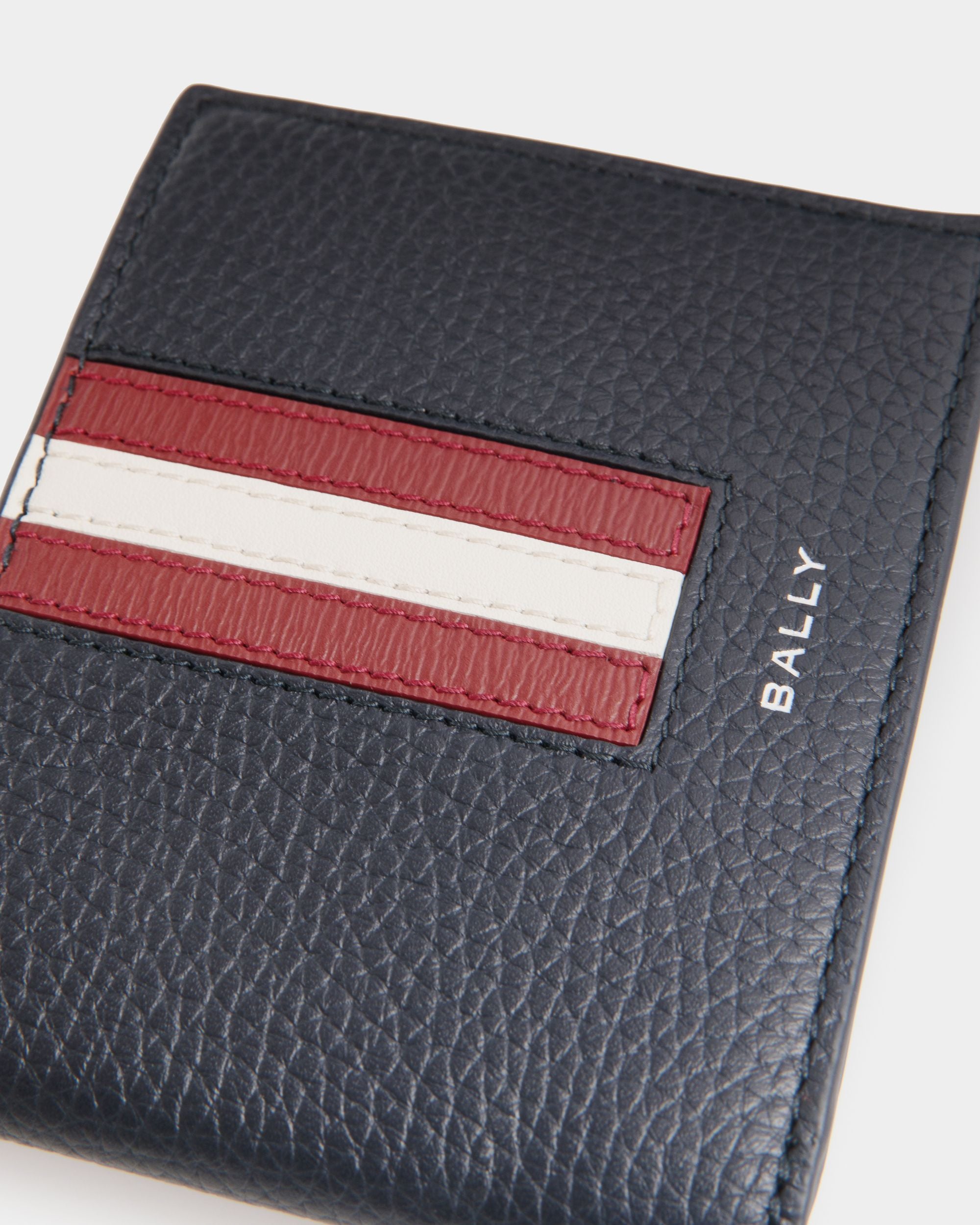 Ribbon Zweiteilige Brieftasche Aus Leder In Navy Blue - Herren - Bally - 02