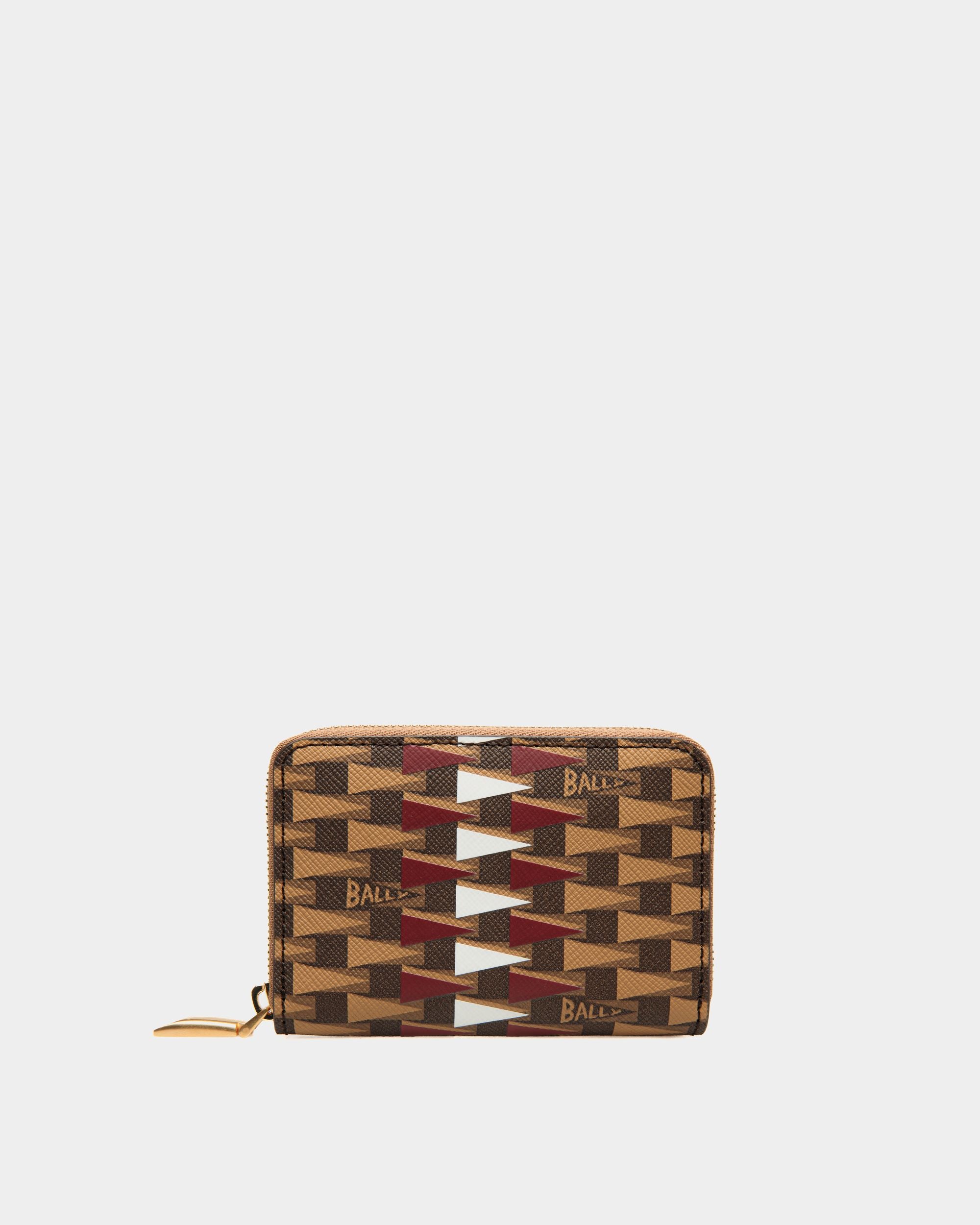 Kleine Geldbörse Mit Umlaufendem Reißverschluss In Beige - Herren - Bally - 01