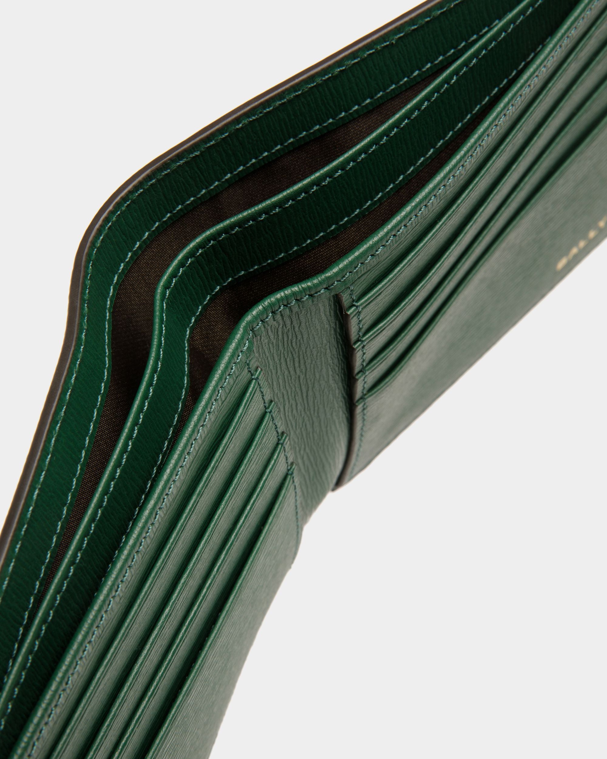 Pennant Geldbörse Aus Leder und TPU in Desert und Kelly Green - Herren - Bally - 04