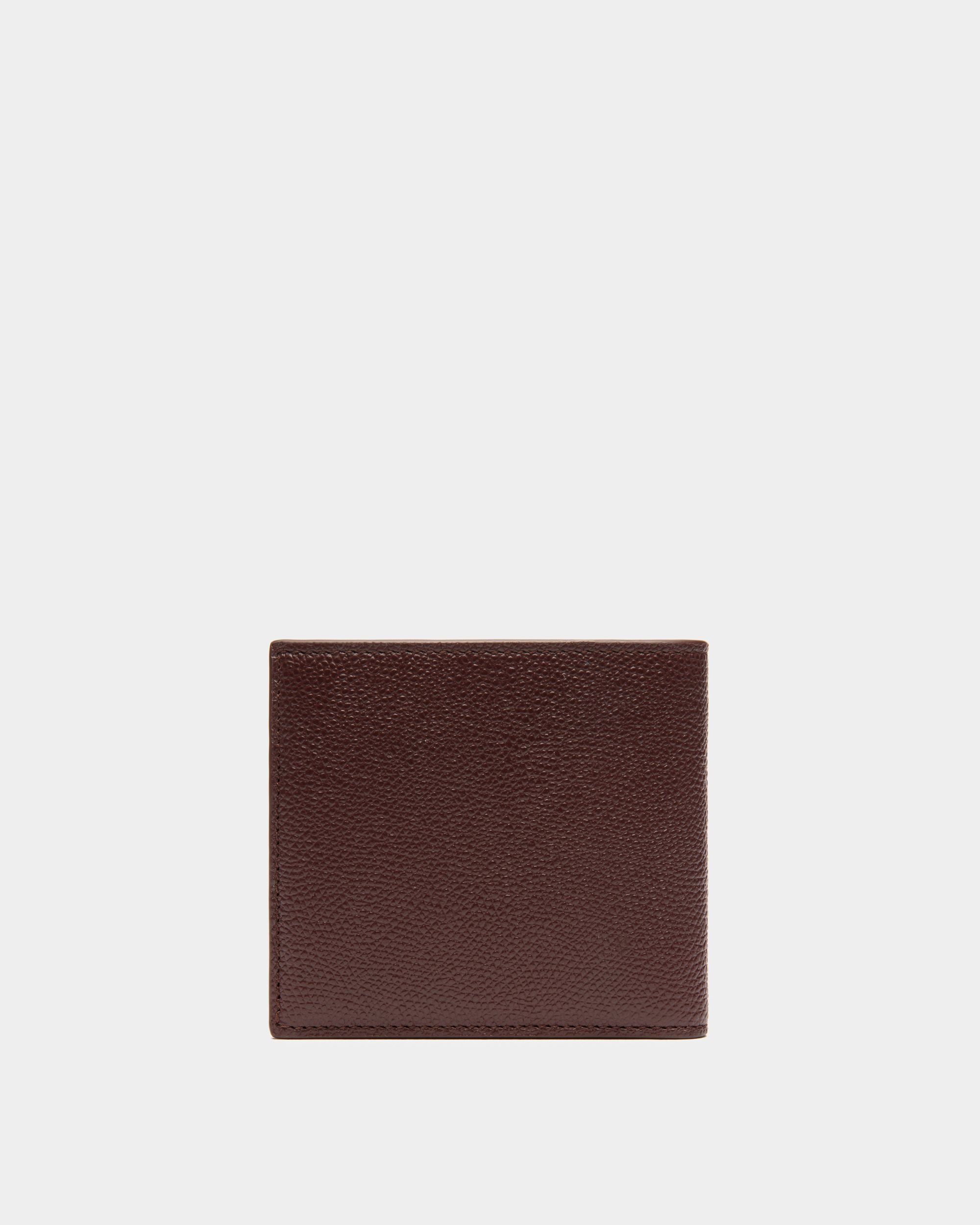 Flag Zweiteilige Geldbörse Aus Genarbtem Leder In Kastanienbraun - Herren - Bally - 02