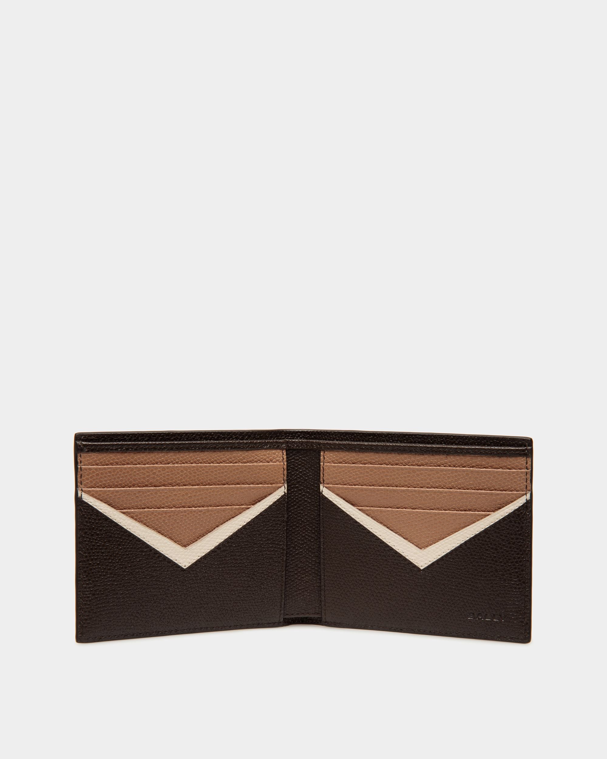Zweiteilige Flag Geldbörse Aus Leder In Ebenholzschwarz - Herren - Bally - 02
