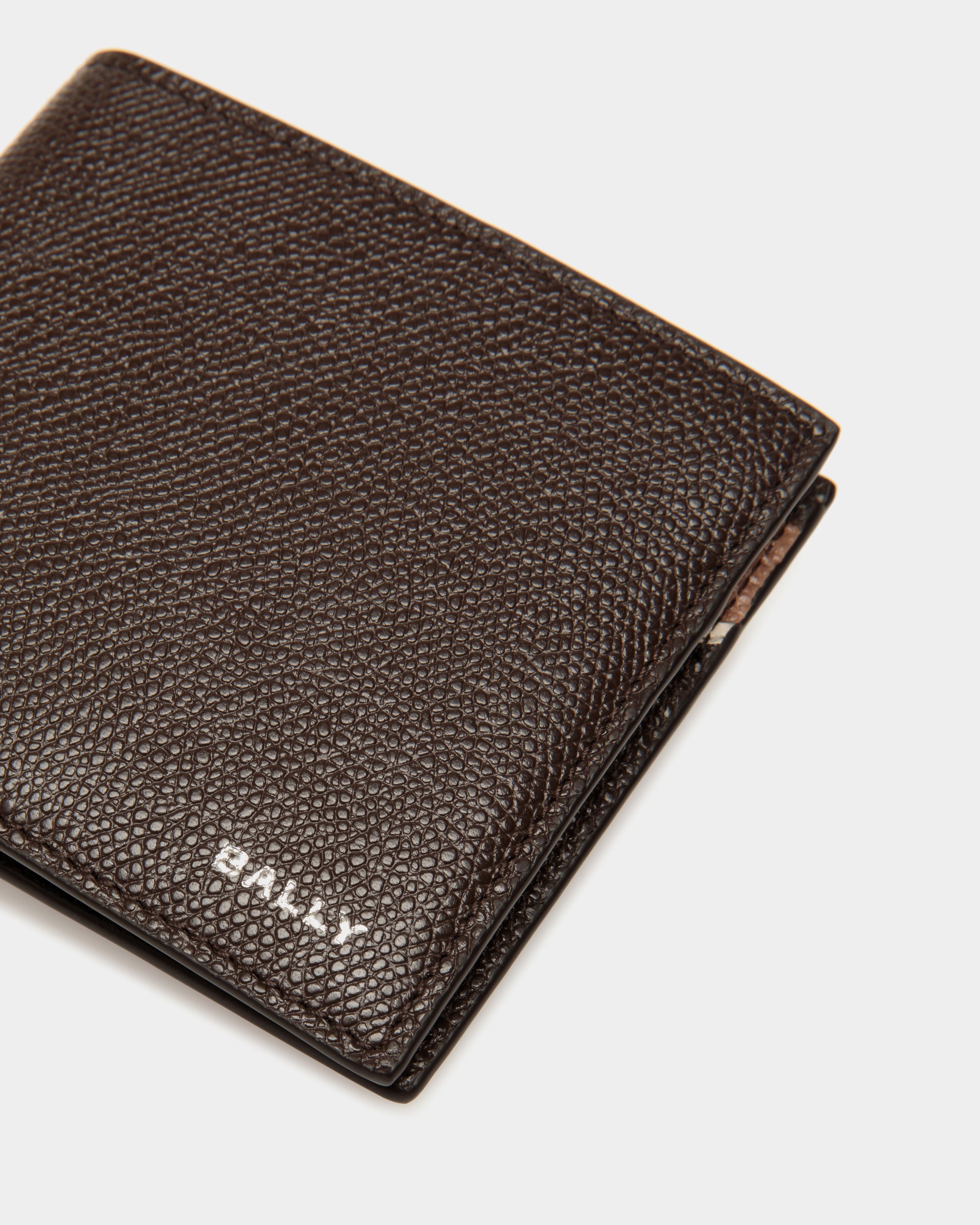 Zweiteilige Flag Geldbörse Aus Leder In Ebenholzschwarz - Herren - Bally - 05