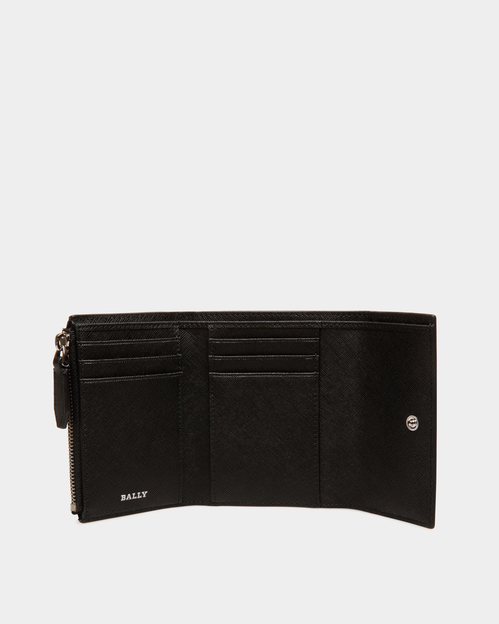 Geldbörse Aus Geprägtem Leder In Schwarz - Herren - Bally - 03