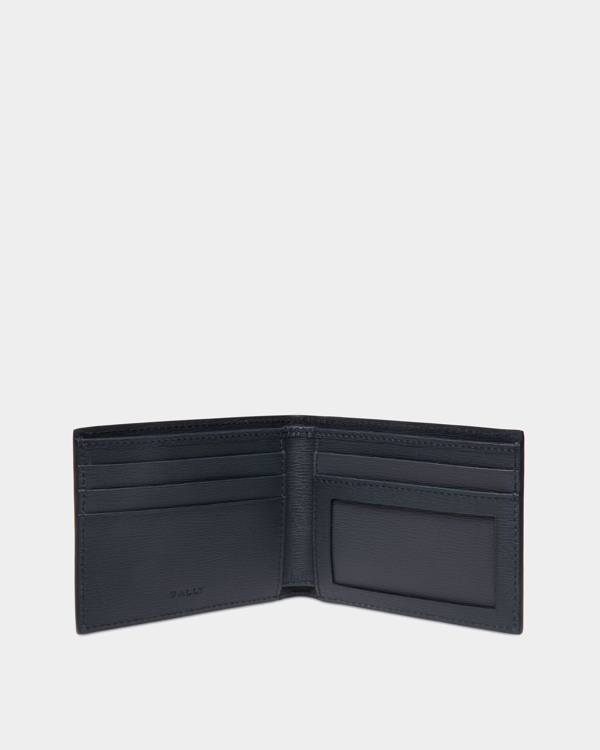 Zweiteilige Crossing Brieftasche Aus Leder In Navy Blue - Herren - Bally - 03