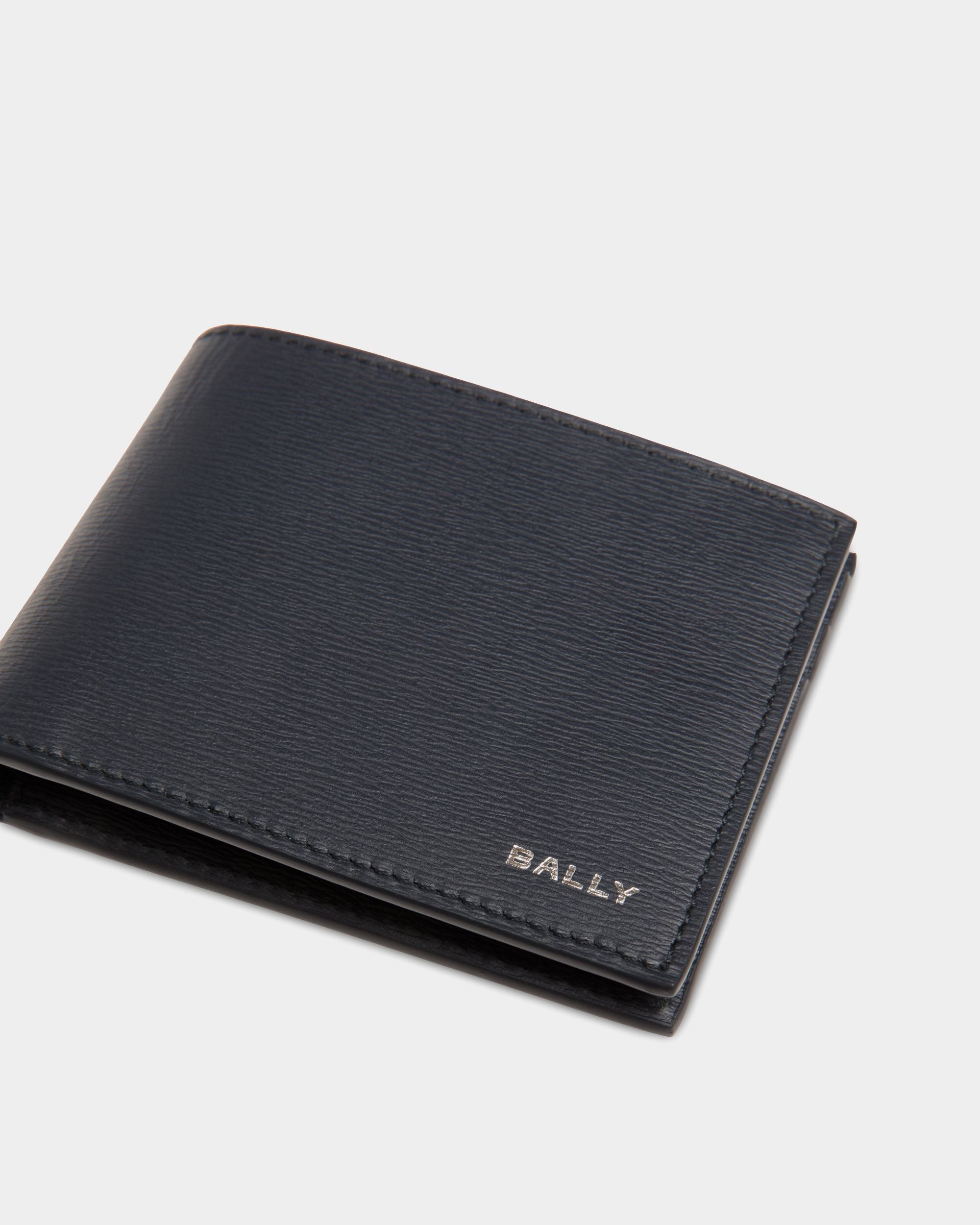 Zweiteilige Crossing Brieftasche Aus Leder In Navy Blue - Herren - Bally - 04